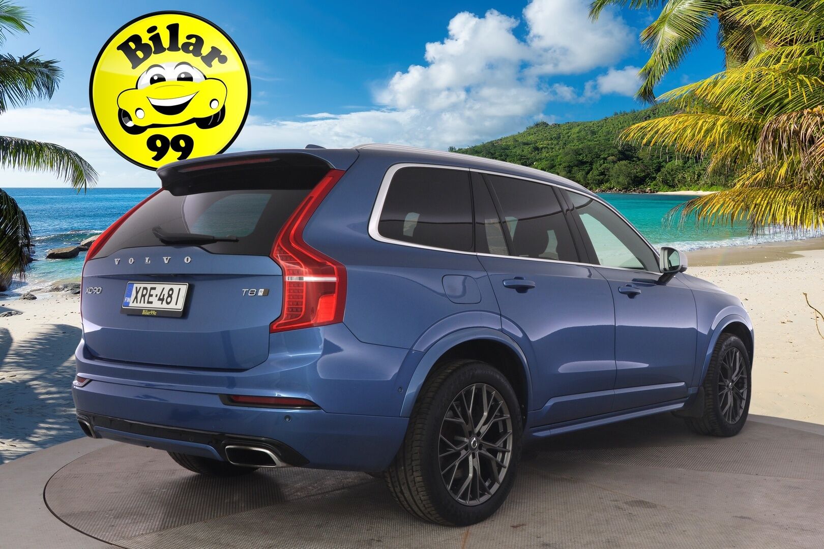 Volvo XC90 2016 T8 Twin Engine AWD R-Design aut *Bowers&Wilkins / HUD / 360° / Muistinahat / Panorama / Webasto / Koukku / 7-Paikkainen* - 7-paikkainen / Kattavasti huollettu / Kahdet aluvanteet / Kaikki herkut!