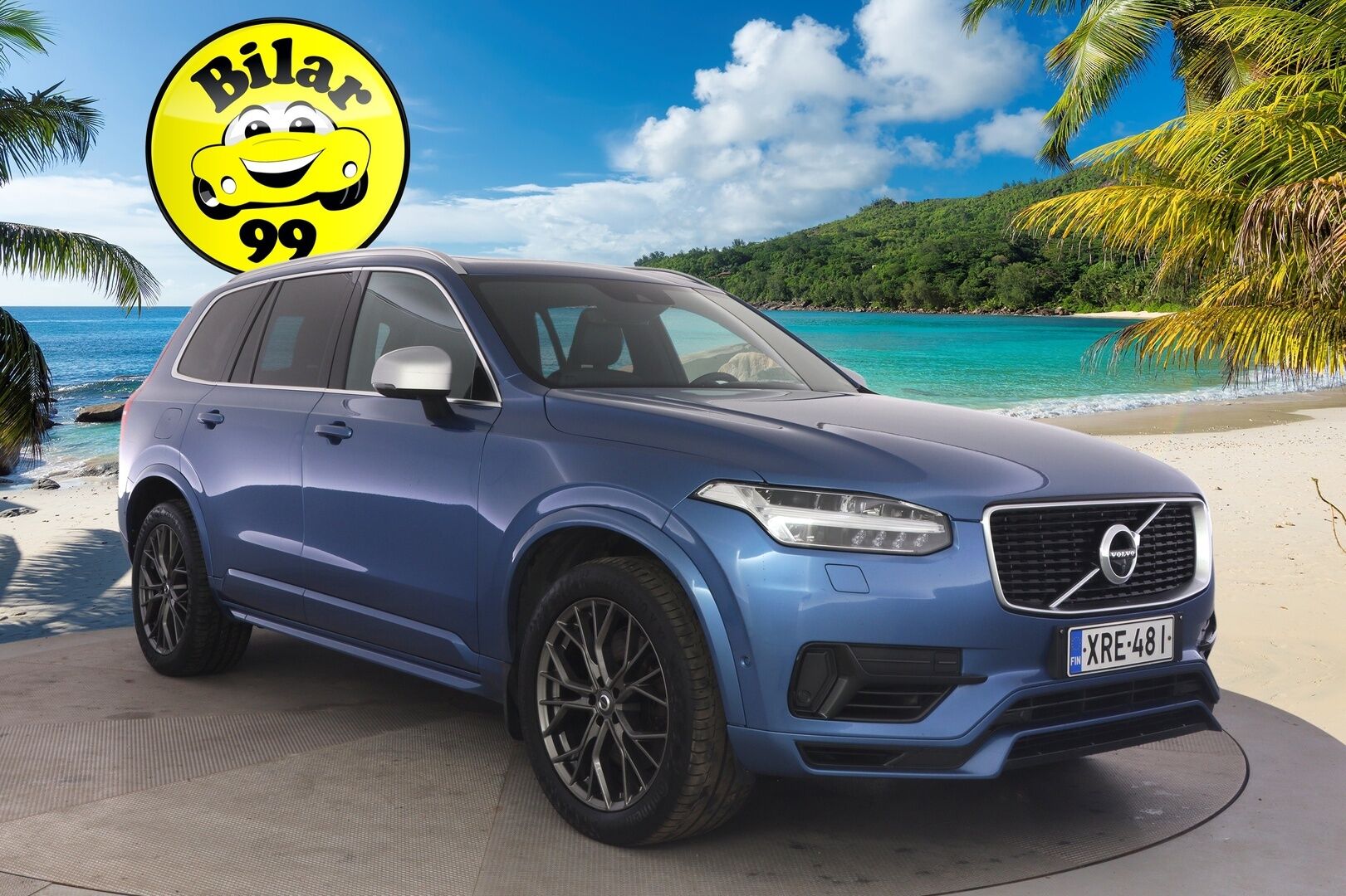 Volvo XC90 2016 T8 Twin Engine AWD R-Design aut *Bowers&Wilkins / HUD / 360° / Muistinahat / Panorama / Webasto / Koukku / 7-Paikkainen* - 7-paikkainen / Kattavasti huollettu / Kahdet aluvanteet / Kaikki herkut!