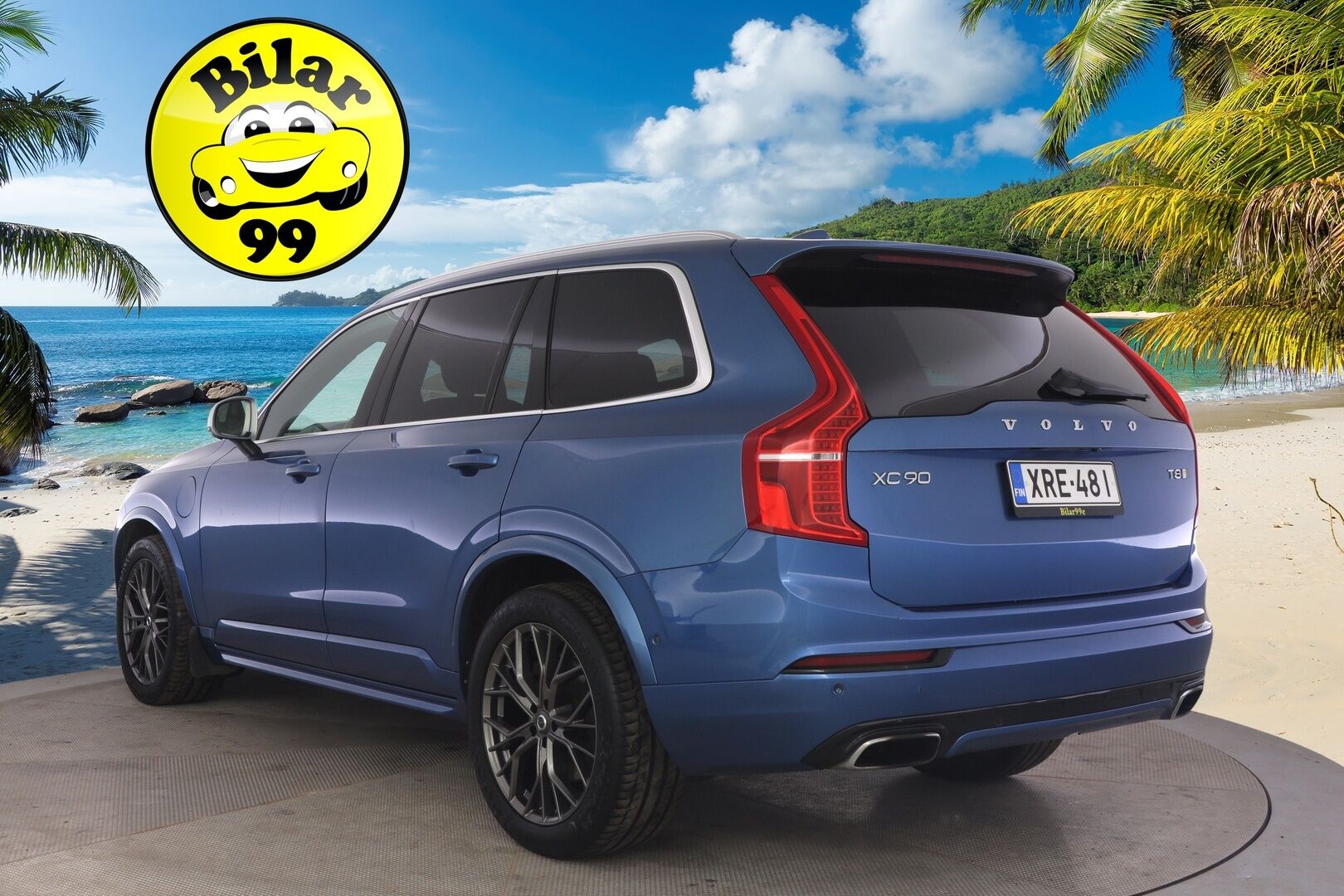 Volvo XC90 2016 T8 Twin Engine AWD R-Design aut *Bowers&Wilkins / HUD / 360° / Muistinahat / Panorama / Webasto / Koukku / 7-Paikkainen* - 7-paikkainen / Kattavasti huollettu / Kahdet aluvanteet / Kaikki herkut!