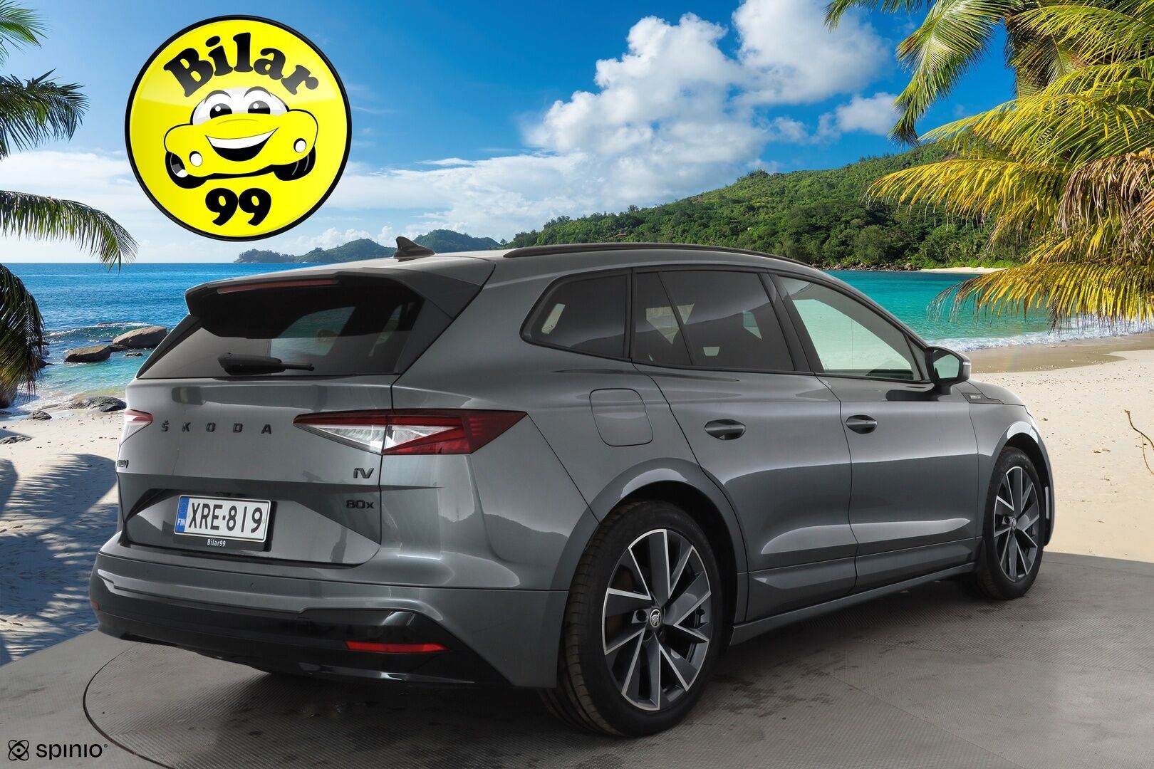 Skoda Enyaq 2022 80x 4x4 SportLine iV * ACC / ILP / Koukku / Skoda Crystal Light Matrix-LED / P.kamera / Keyless / Puolinahat / Apple&Android * - 1.Om Suomi-auto / Koti & Kauppalaturi / Kahdet Renkaat - HULLUT AVAJAISHULINAT KORKOTARJOUS 3,29 %