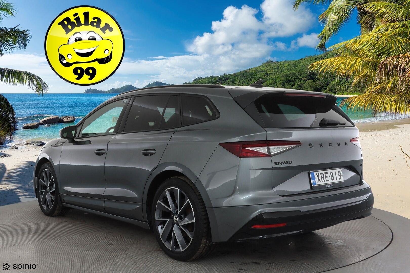 Skoda Enyaq 2022 80x 4x4 SportLine iV * ACC / ILP / Koukku / Skoda Crystal Light Matrix-LED / P.kamera / Keyless / Puolinahat / Apple&Android * - 1.Om Suomi-auto / Koti & Kauppalaturi / Kahdet Renkaat - HULLUT AVAJAISHULINAT KORKOTARJOUS 3,29 %