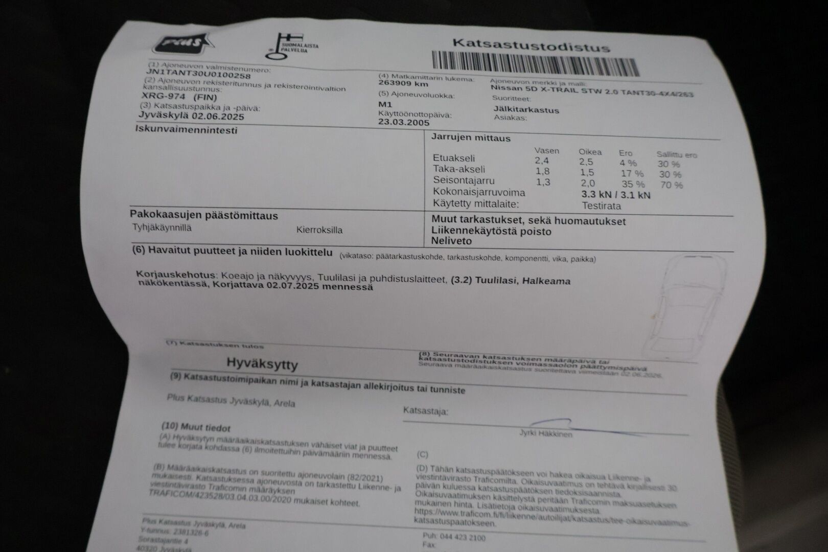 Nissan X-TRAIL 2005 5D X-TRAIL STW 2.0 TANT30-4X4/263 - *YritysOutlet - Myydään vain yrityksille* / Vetokoukku / Kahdet renkaat!