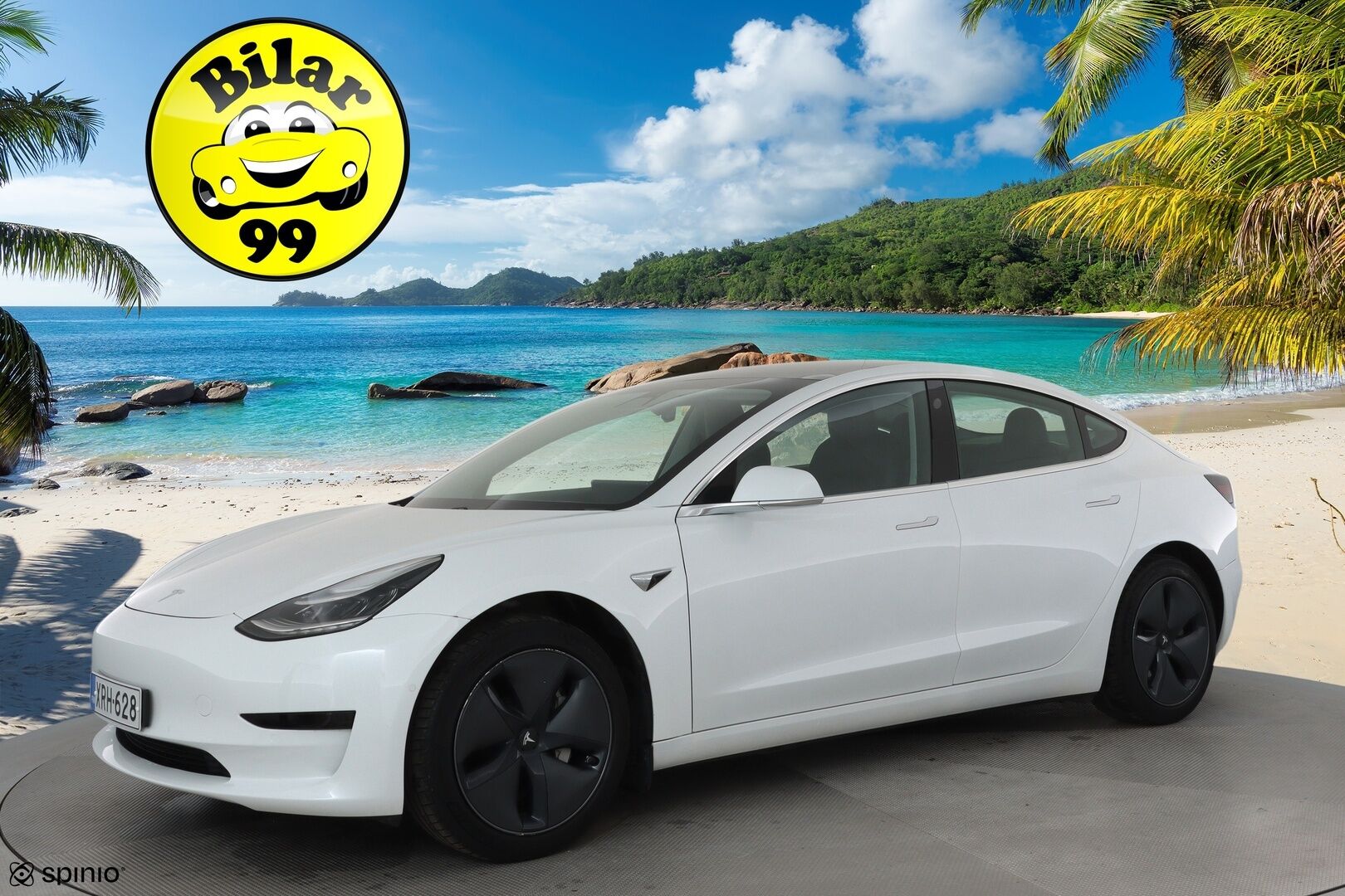 Tesla Model 3 2020 Standard Range Plus **Lasikatto / Adapt.Vakkari / LED-valot / P.Kamera / Muistipenkki / Navi / Kaistavahti** - Suomi-auto / Kahdet Renkaat