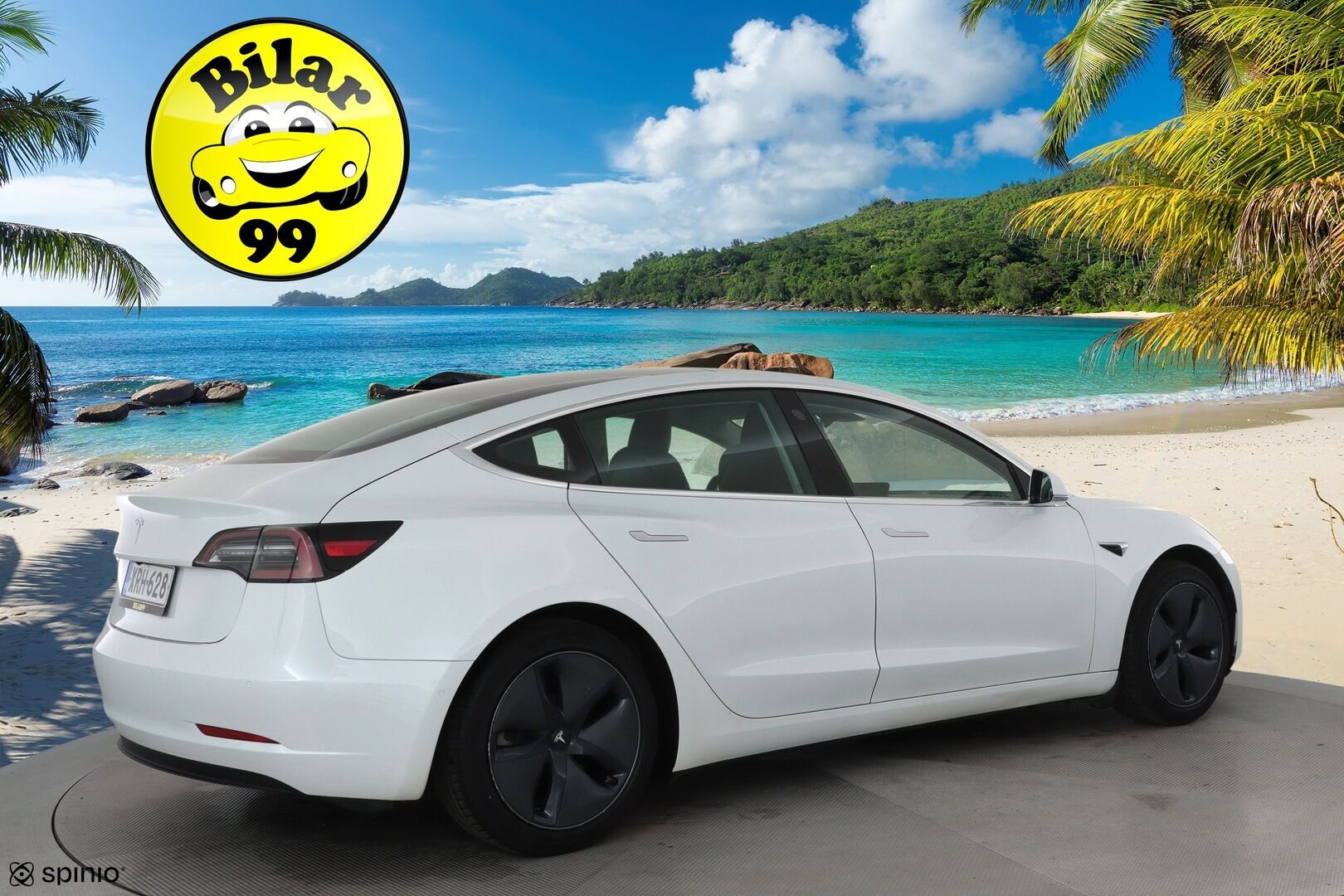 Tesla Model 3 2020 Standard Range Plus **Lasikatto / Adapt.Vakkari / LED-valot / P.Kamera / Muistipenkki / Navi / Kaistavahti** - Suomi-auto / Kahdet Renkaat