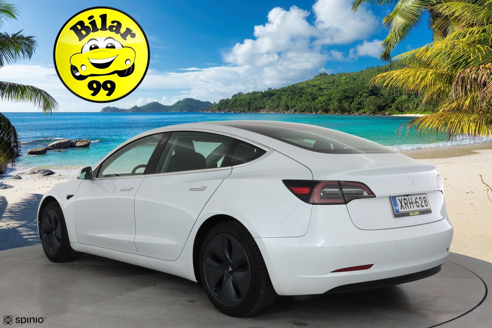 Tesla Model 3 2020 Standard Range Plus **Lasikatto / Adapt.Vakkari / LED-valot / P.Kamera / Muistipenkki / Navi / Kaistavahti** - Suomi-auto / Kahdet Renkaat