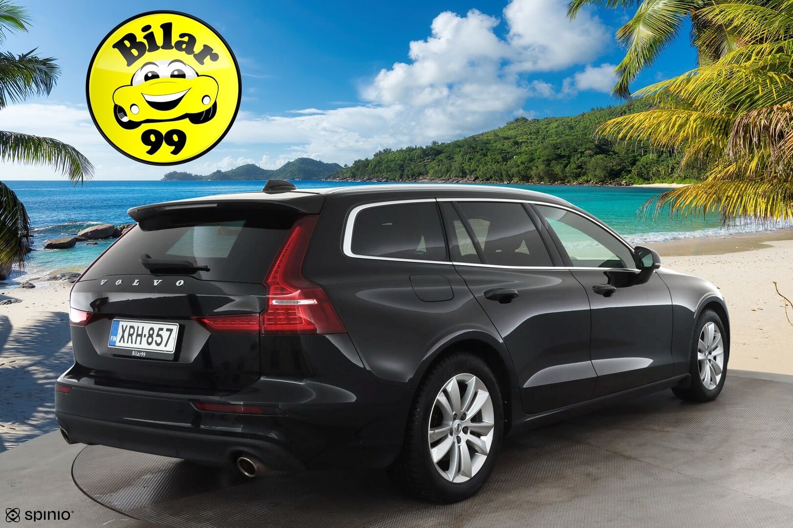 Volvo V60 2020 T4 Business aut * ACC / P.tutkat / Webasto / Ruskeat nahat / Keyless / LED / Sähköluukku * - Suomi-auto / Kahdet renkaat aluvanteilla / Merkkihuollettu