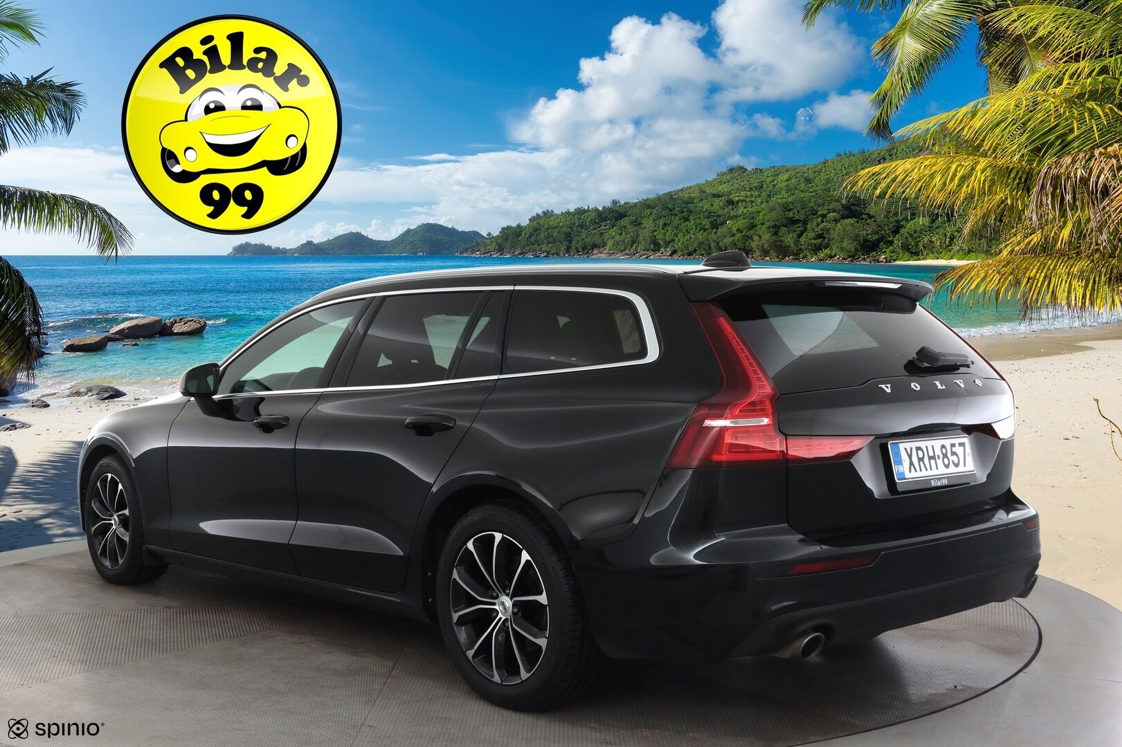 Volvo V60 2020 T4 Business aut * ACC / P.tutkat / Webasto / Ruskeat nahat / Keyless / LED / Sähköluukku * - Suomi-auto / Kahdet renkaat aluvanteilla / Merkkihuollettu