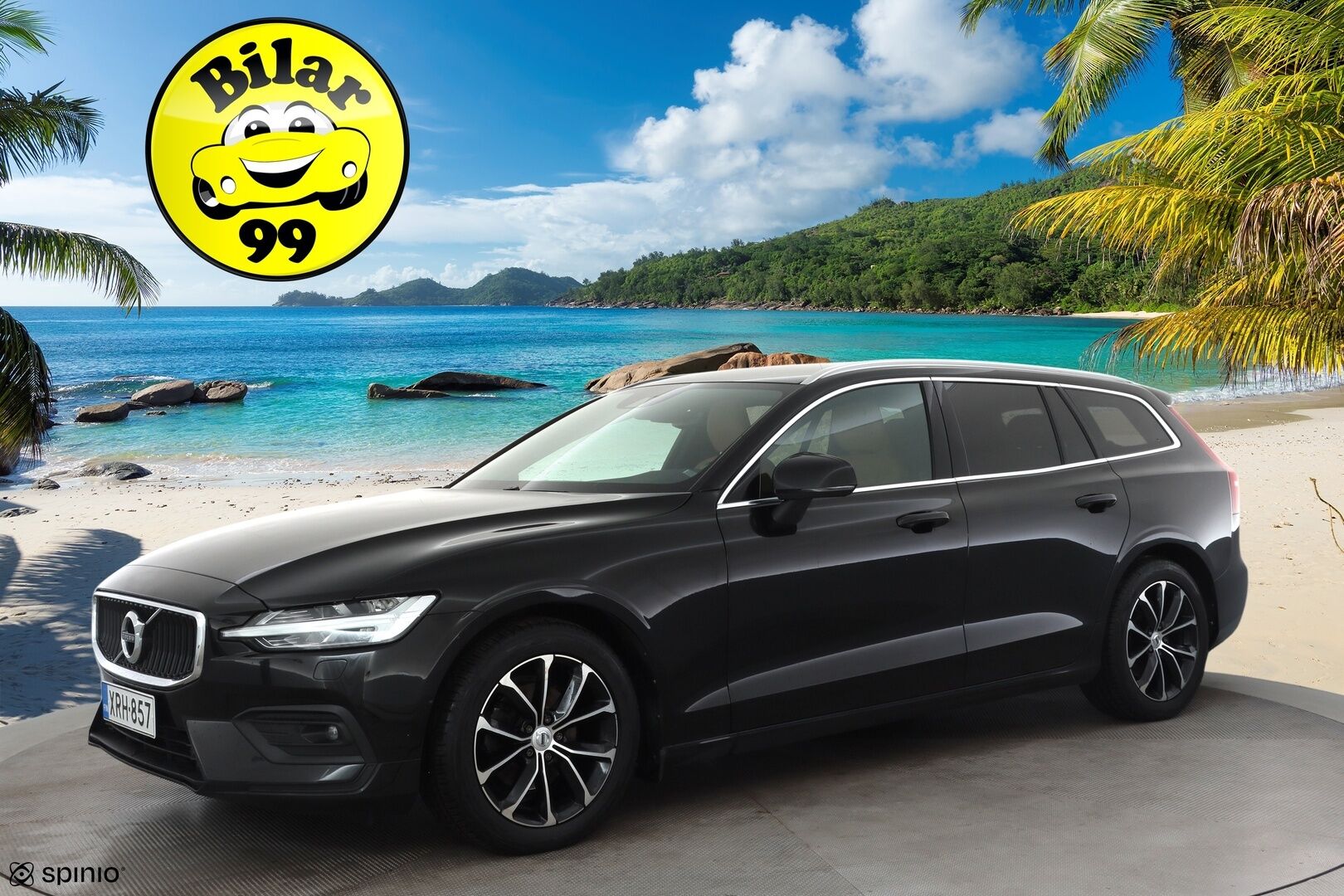 Volvo V60 2020 T4 Business aut * ACC / P.tutkat / Webasto / Ruskeat nahat / Keyless / LED / Sähköluukku * - Suomi-auto / Kahdet renkaat aluvanteilla / Merkkihuollettu