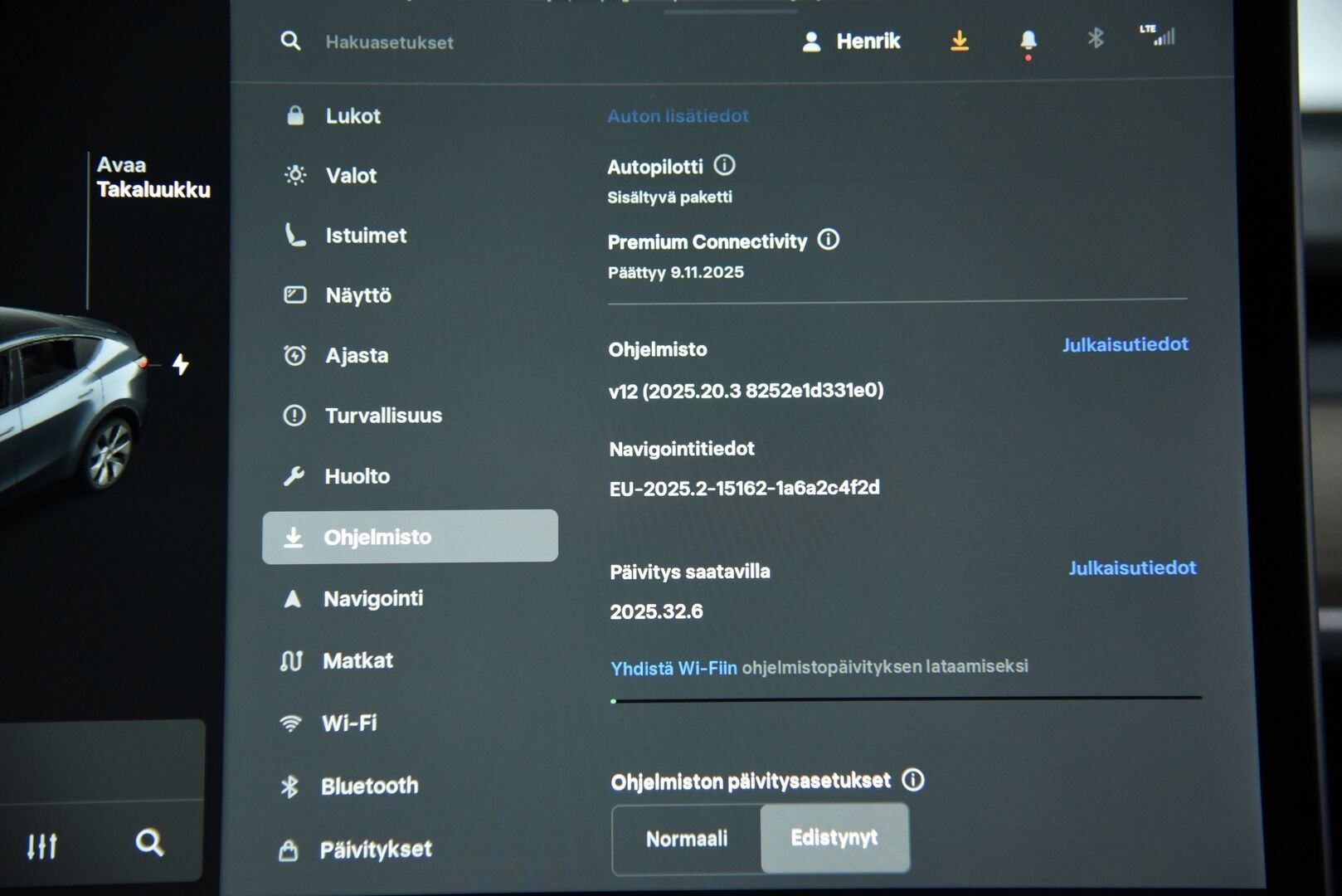 Tesla Model Y 2021 Long Range AWD / Matrix-LED / Lämpöpumppu / Adapt. vak / Lasikatto / Autopilot - Akkutesti tehty! / 2x Renkaat Aluvanteilla / Premium Audio / Nahat