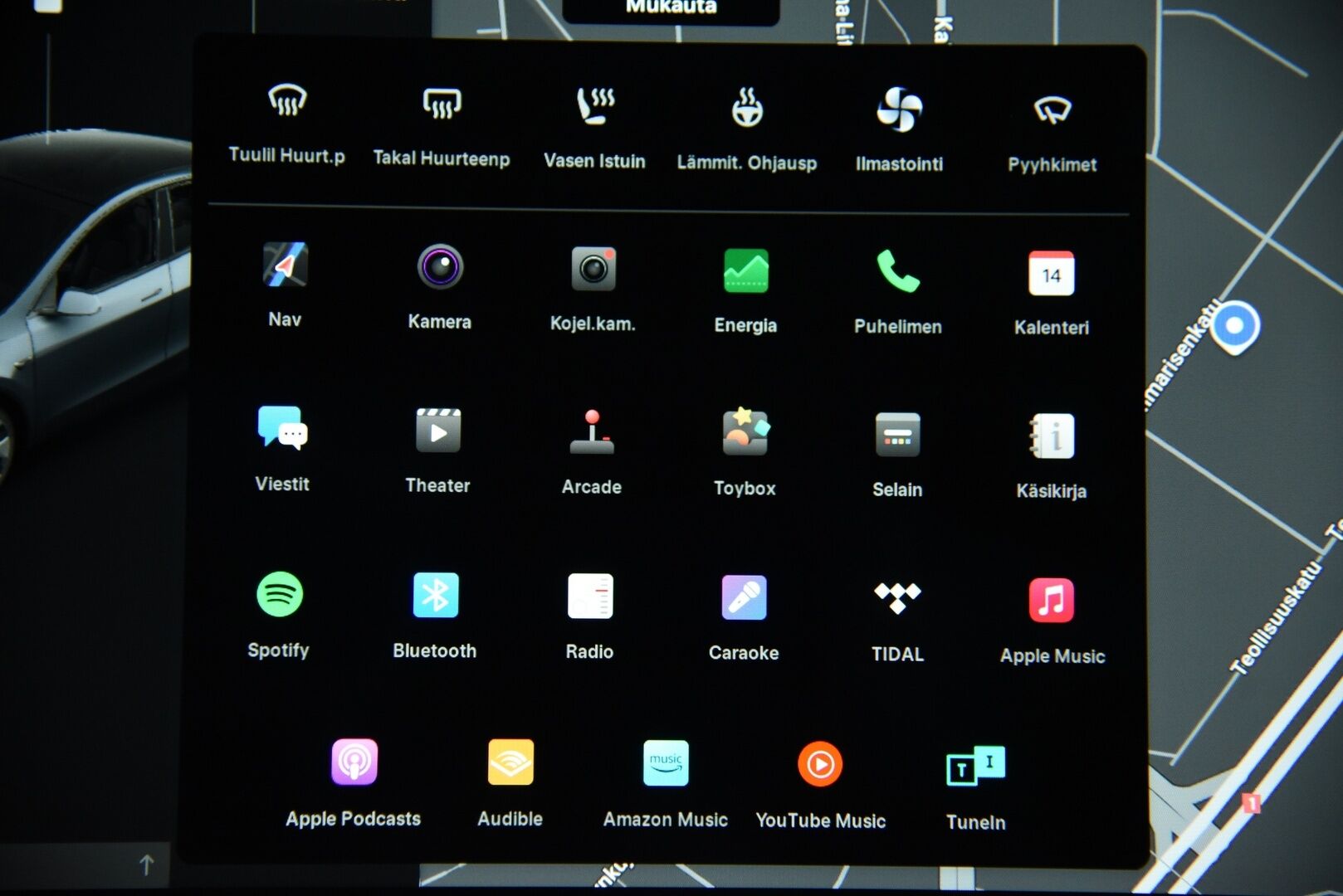 Tesla Model Y 2021 Long Range AWD / Matrix-LED / Lämpöpumppu / Adapt. vak / Lasikatto / Autopilot - Akkutesti tehty! / 2x Renkaat Aluvanteilla / Premium Audio / Nahat