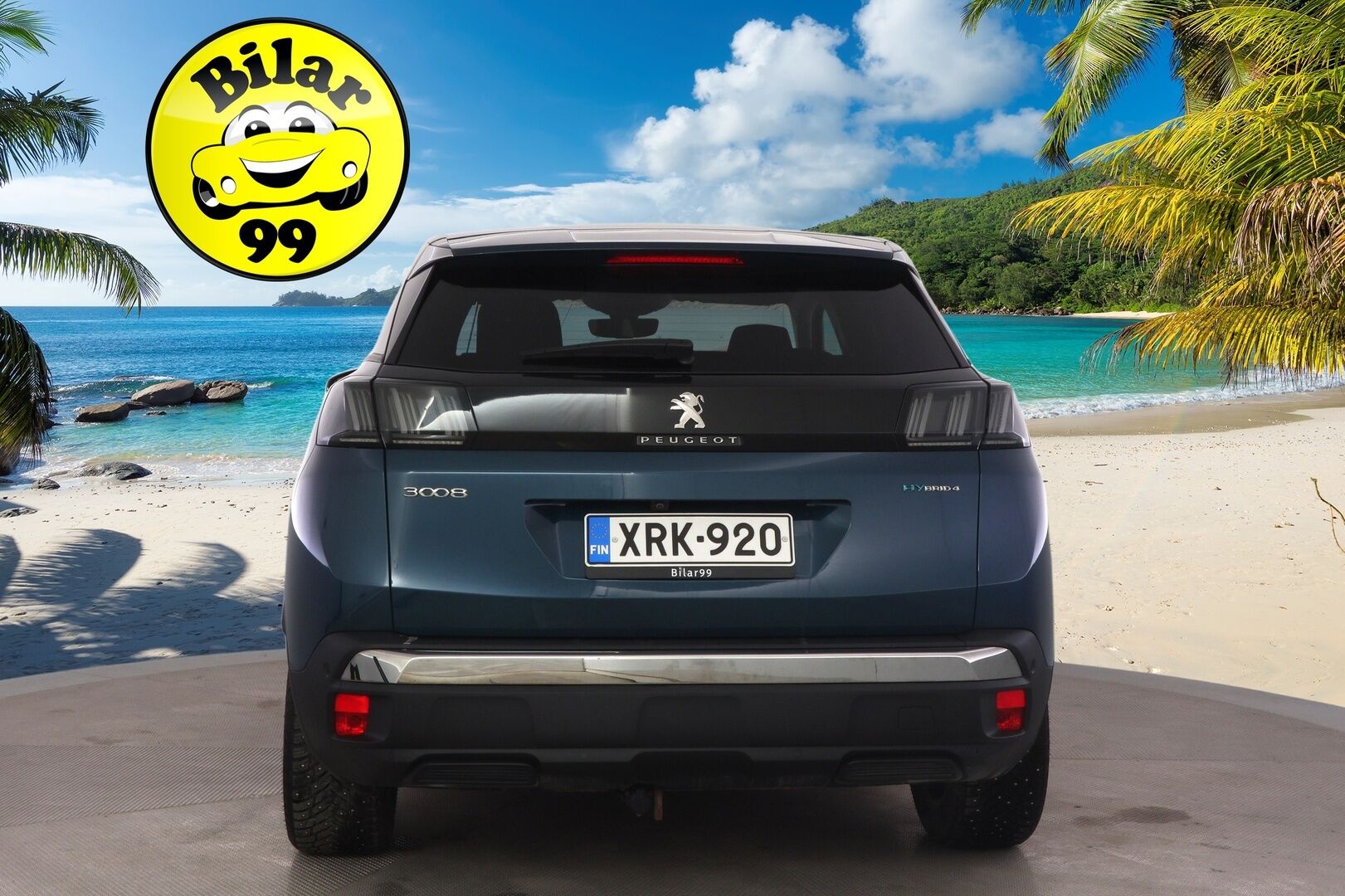 Peugeot 3008 2022 Allure Pack Anniversary Hybrid4 300 EAT8-aut. ** 2.Om Suomi-auto / Vetokoukku / ACC / Tikatut nahat / P.kamera / Navi ** - Kaupan päälle takuu vuodeksi tai 100 tuhatta kilometriä! Upouudet Hakkapeliitta 10 nastat ja irroitettava vetokoukku!