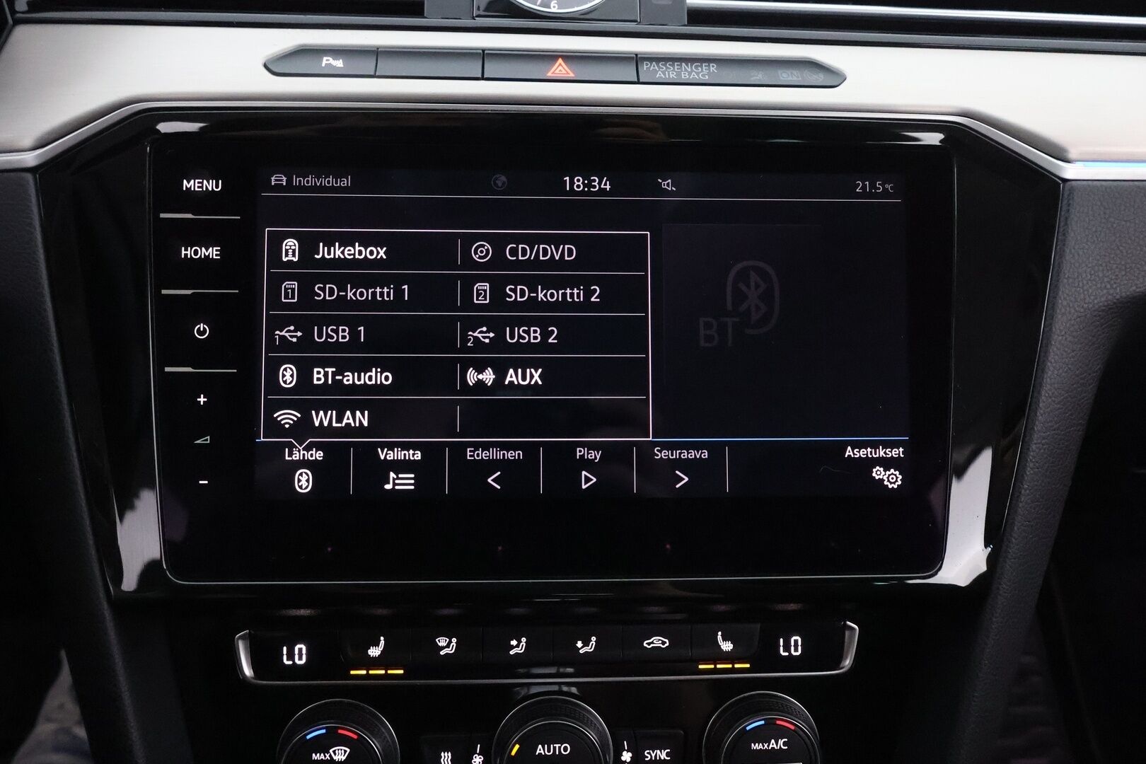 VOLKSWAGEN PASSAT 2018 Variant GTE Plug-In Hybrid 160 kW DSG-automaatti - Webasto / Adapt.Vakkari / Vetokoukku / Digimittari / Peruutuskamera / Nahka-Alcantara / Huippuvarusteet!