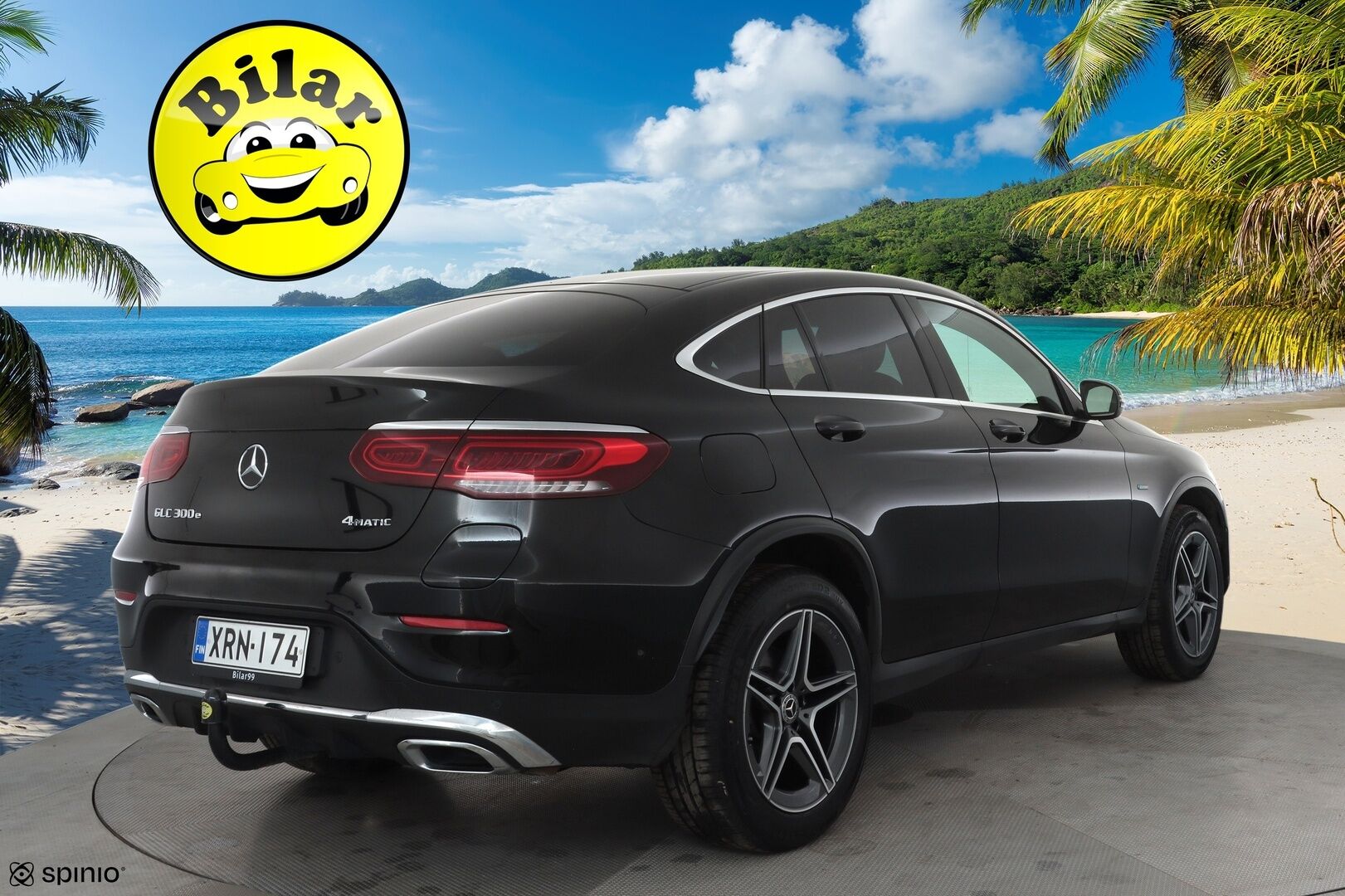Mercedes-Benz GLC 2020 300 e 4MATIC A Business AMG Coupé EQ Power * AMG sisä ja ulko / P.kamera / Nahkasisusta / LED / Navi / Ambient * - Kahdet renkaat aluvantein / Koti ja asiointikaapelit
