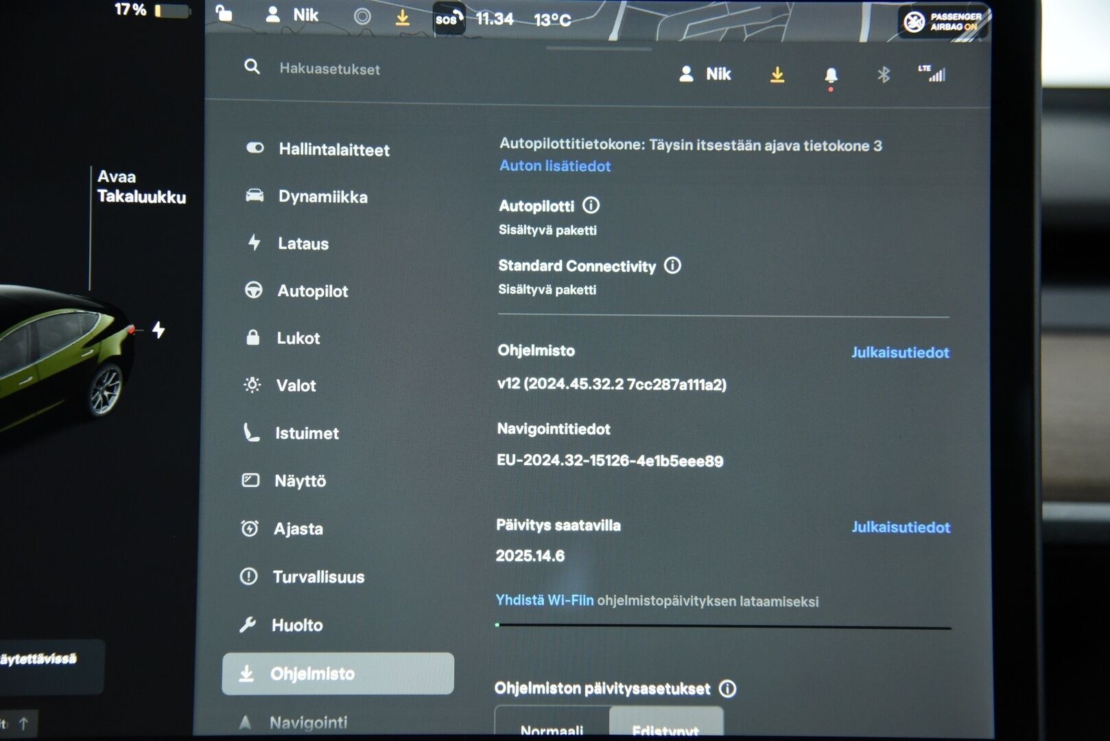Tesla Model 3 2021 Long-Range Dual Motor AWD Refresh  / Lämpöpumppu / Matrix-LED / P-Kamera / Premium Audio / Autopilot / Musta Nahkasisusta - Lasikatto / Ratin lämmitys / Kahdet renkaat aluvanteilla
