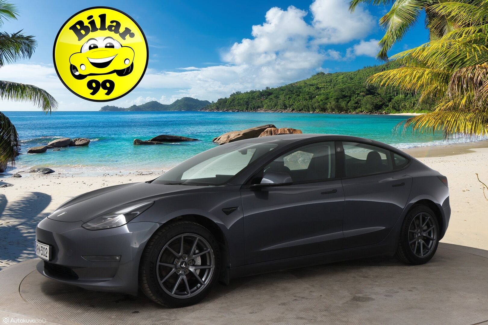 Tesla Model 3 2021 Long-Range Dual Motor AWD Refresh  / Lämpöpumppu / Matrix-LED / P-Kamera / Premium Audio / Autopilot / Musta Nahkasisusta - Lasikatto / Ratin lämmitys / Kahdet renkaat aluvanteilla