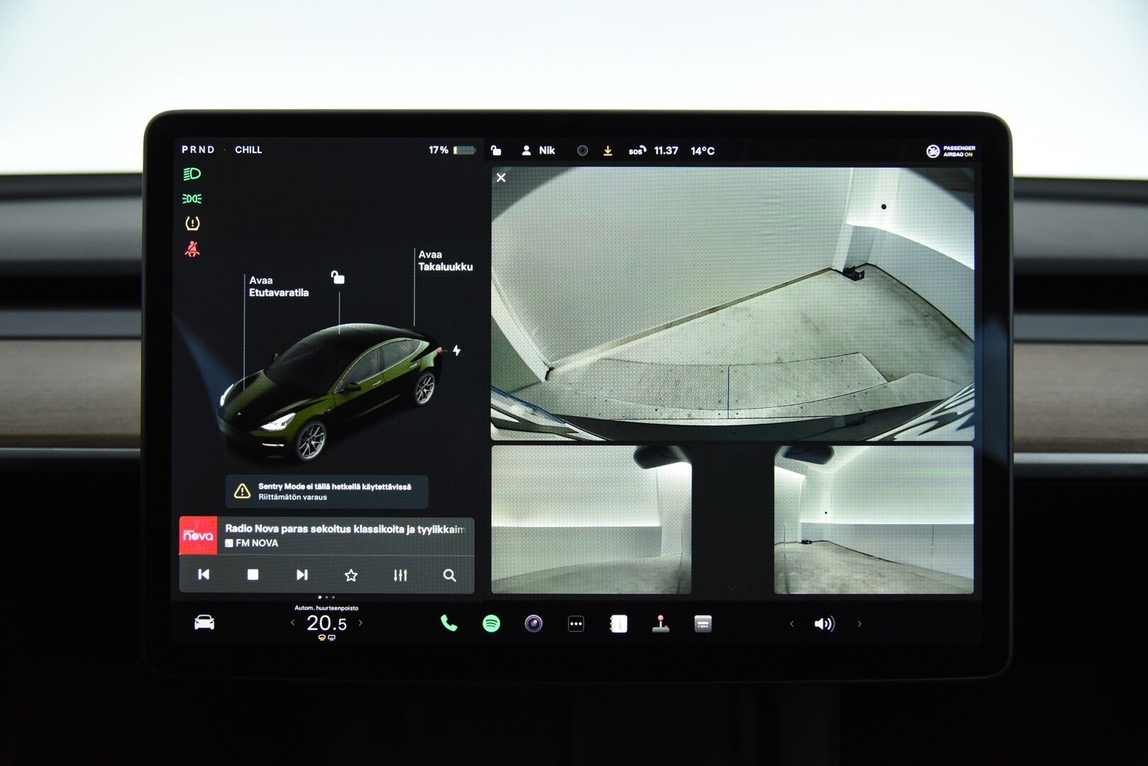 Tesla Model 3 2021 Long-Range Dual Motor AWD Refresh  / Lämpöpumppu / Matrix-LED / P-Kamera / Premium Audio / Autopilot / Musta Nahkasisusta - Lasikatto / Ratin lämmitys / Kahdet renkaat aluvanteilla