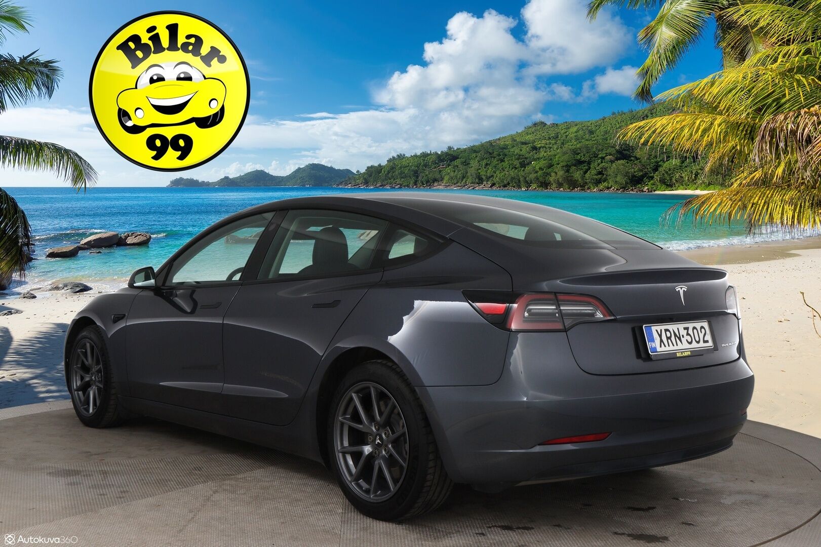 Tesla Model 3 2021 Long-Range Dual Motor AWD Refresh  / Lämpöpumppu / Matrix-LED / P-Kamera / Premium Audio / Autopilot / Musta Nahkasisusta - Lasikatto / Ratin lämmitys / Kahdet renkaat aluvanteilla