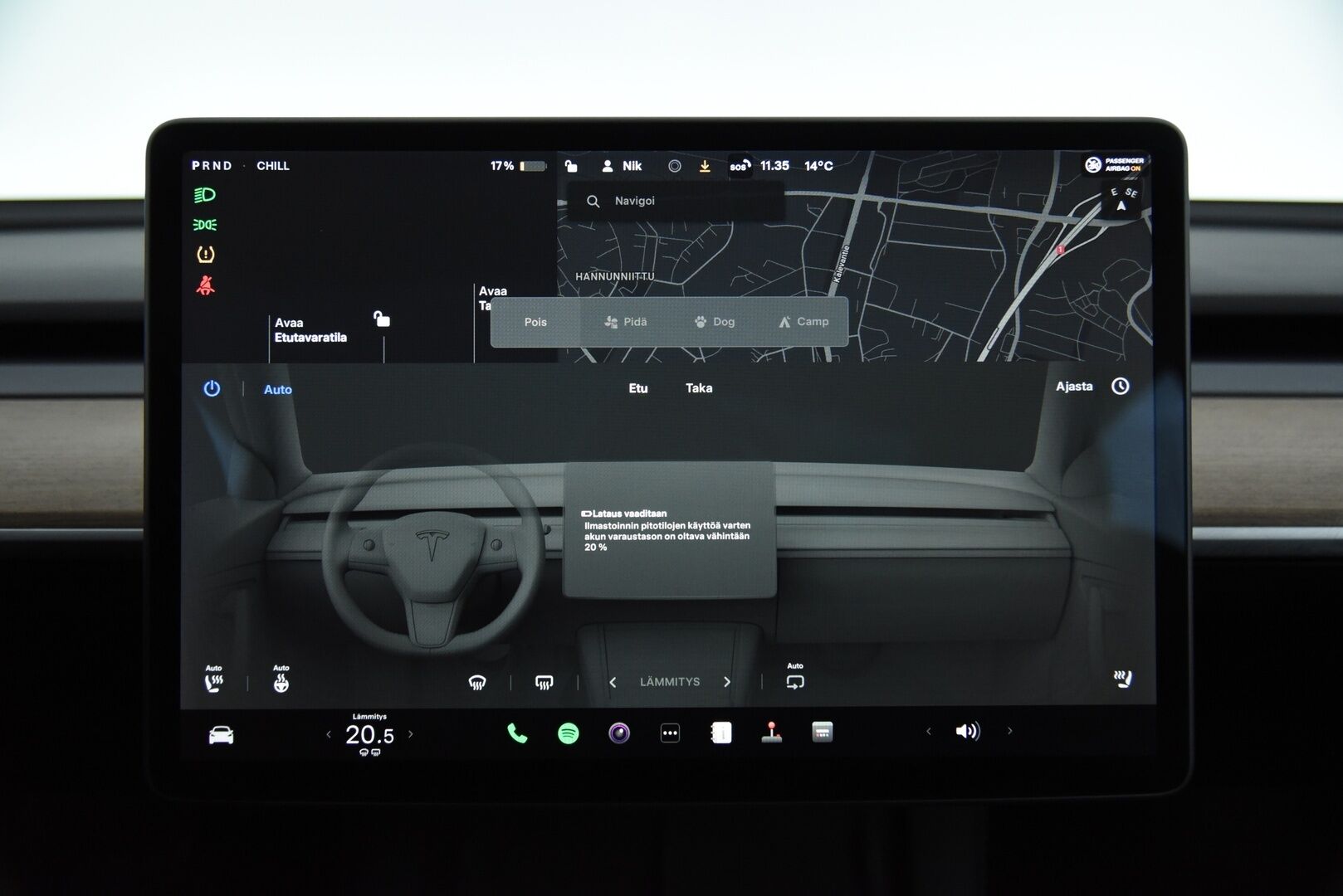 Tesla Model 3 2021 Long-Range Dual Motor AWD Refresh  / Lämpöpumppu / Matrix-LED / P-Kamera / Premium Audio / Autopilot / Musta Nahkasisusta - Lasikatto / Ratin lämmitys / Kahdet renkaat aluvanteilla