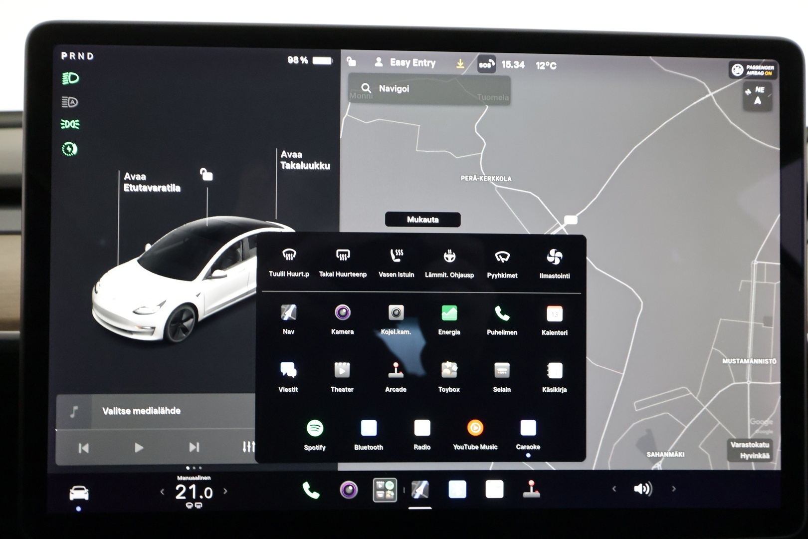 Tesla Model 3 2021 Standard Range Plus - | ACC | ILP | Lasikatto | Sähkönahat | Muistipenkki | Matrix-LED | P.kamera ja tutkat | Autosteer | 2x renkaat aluin | 