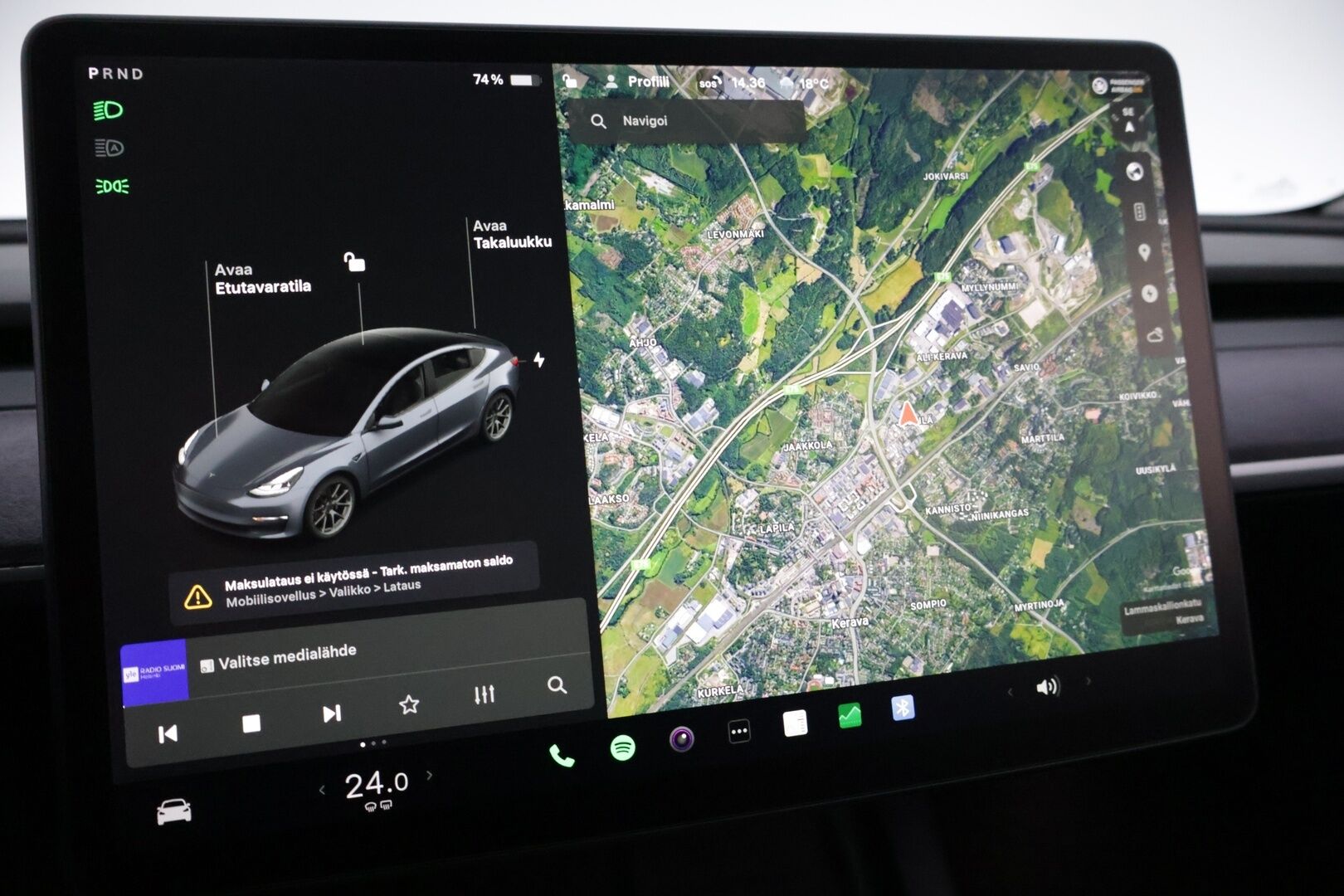 Tesla Model 3 2021 Long Range Refresh AWD * ILP / Acceleration Boost / Sähk, Takaluukku / Adapt. Vakkari / 2x Vanteet / Hifit * - Lämpöpumppu / Digimittaristo / Acceleration Boost / ACC