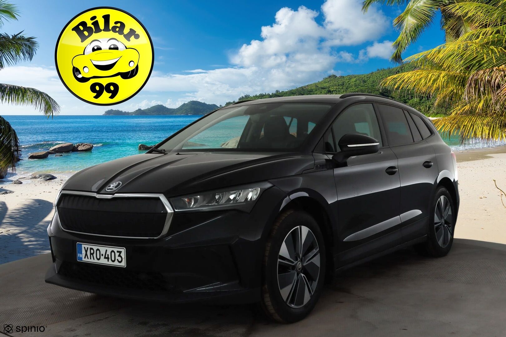 Skoda Enyaq 2023 60 iV * ACC / LED / Koukku / ILP / P.Kamera / Navi / Apple&Android / Keyless * - 1-om Suomi-auto / Kahdet renkaat aluvanteilla / Merkkihuollot