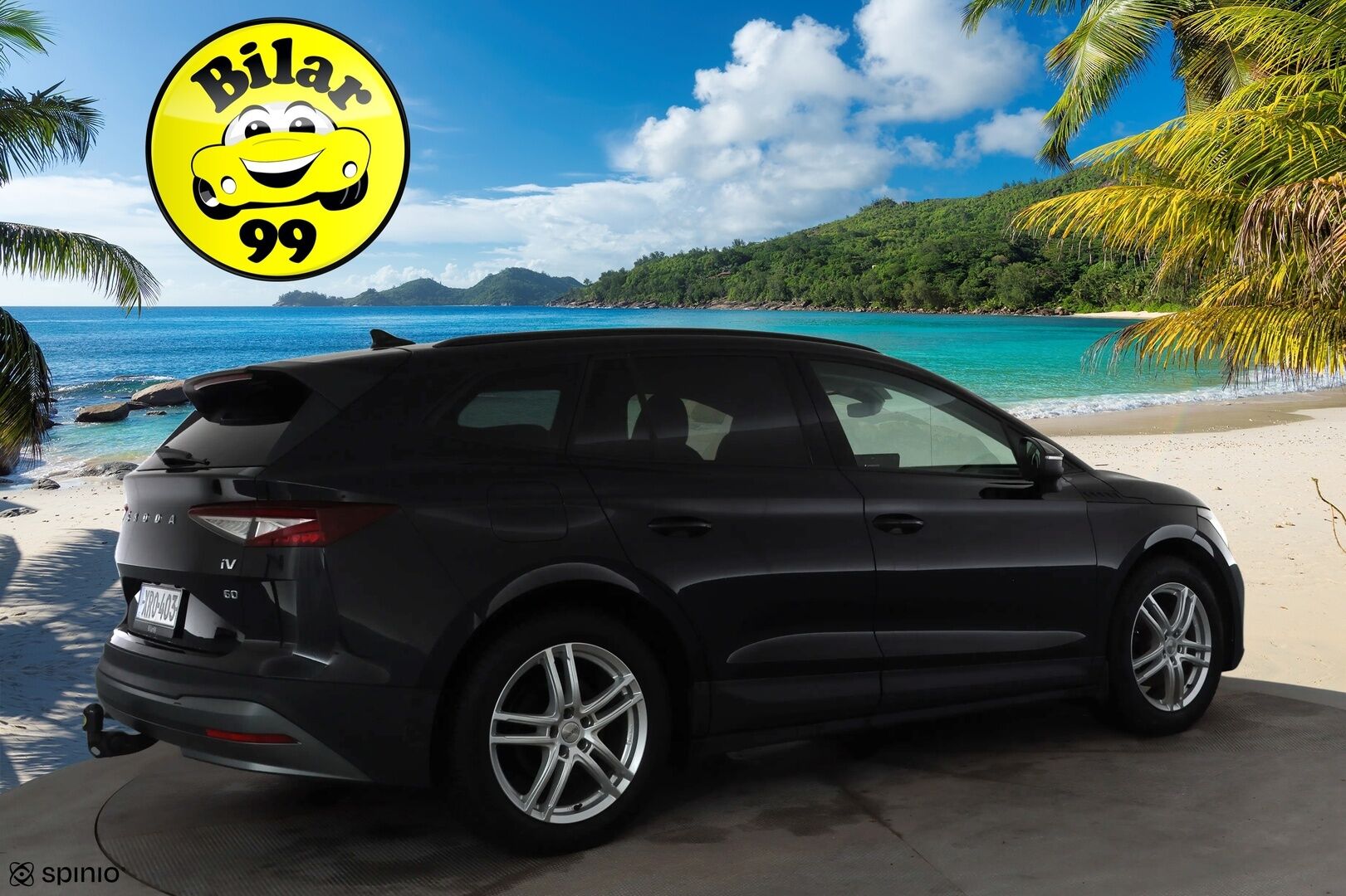 Skoda Enyaq 2023 60 iV * ACC / LED / Koukku / ILP / P.Kamera / Navi / Apple&Android / Keyless * - 1-om Suomi-auto / Kahdet renkaat aluvanteilla / Merkkihuollot