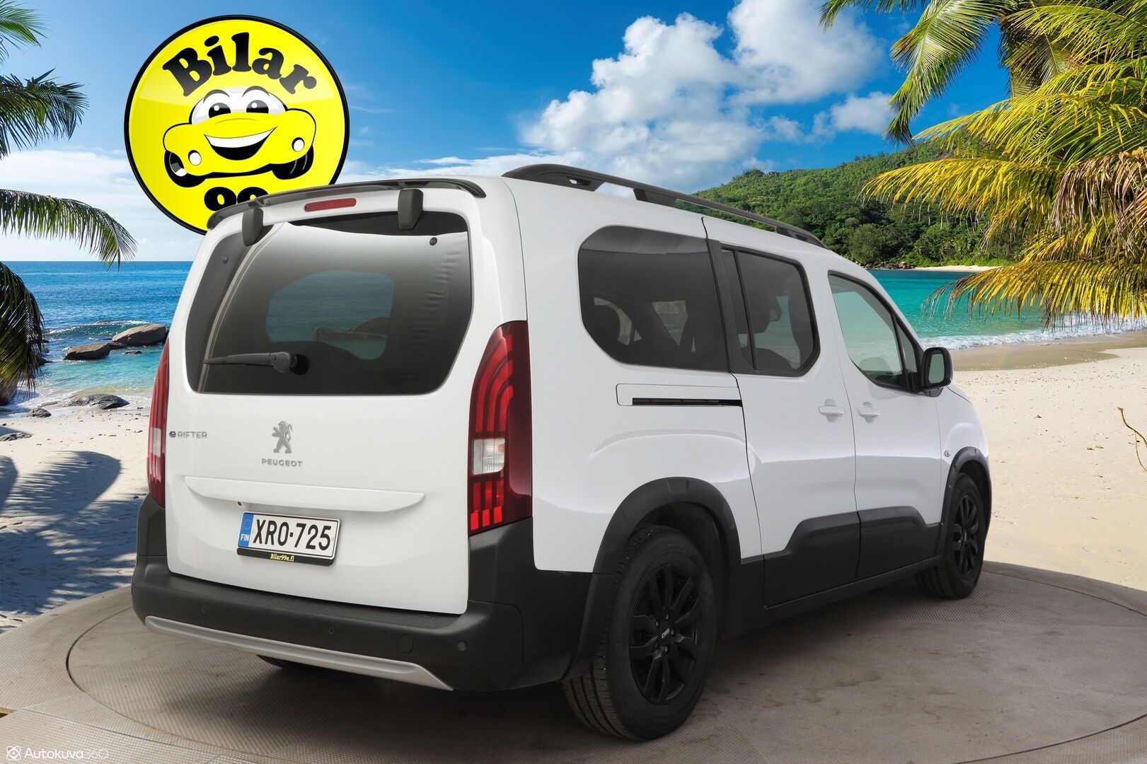 Peugeot e-Rifter 2023 Allure 50 kWh 136 Automaatti L2 * Digimittaristo / Peruutuskamera / Vakkari / Apple Carplay / Android Auto * - 3,99% KORKOTARJOUS TÄHÄN AUTOON 21.9. ASTI - *1 om. Suomi-Auto / 7-paikkainen / Aviloo SoH 97%! *