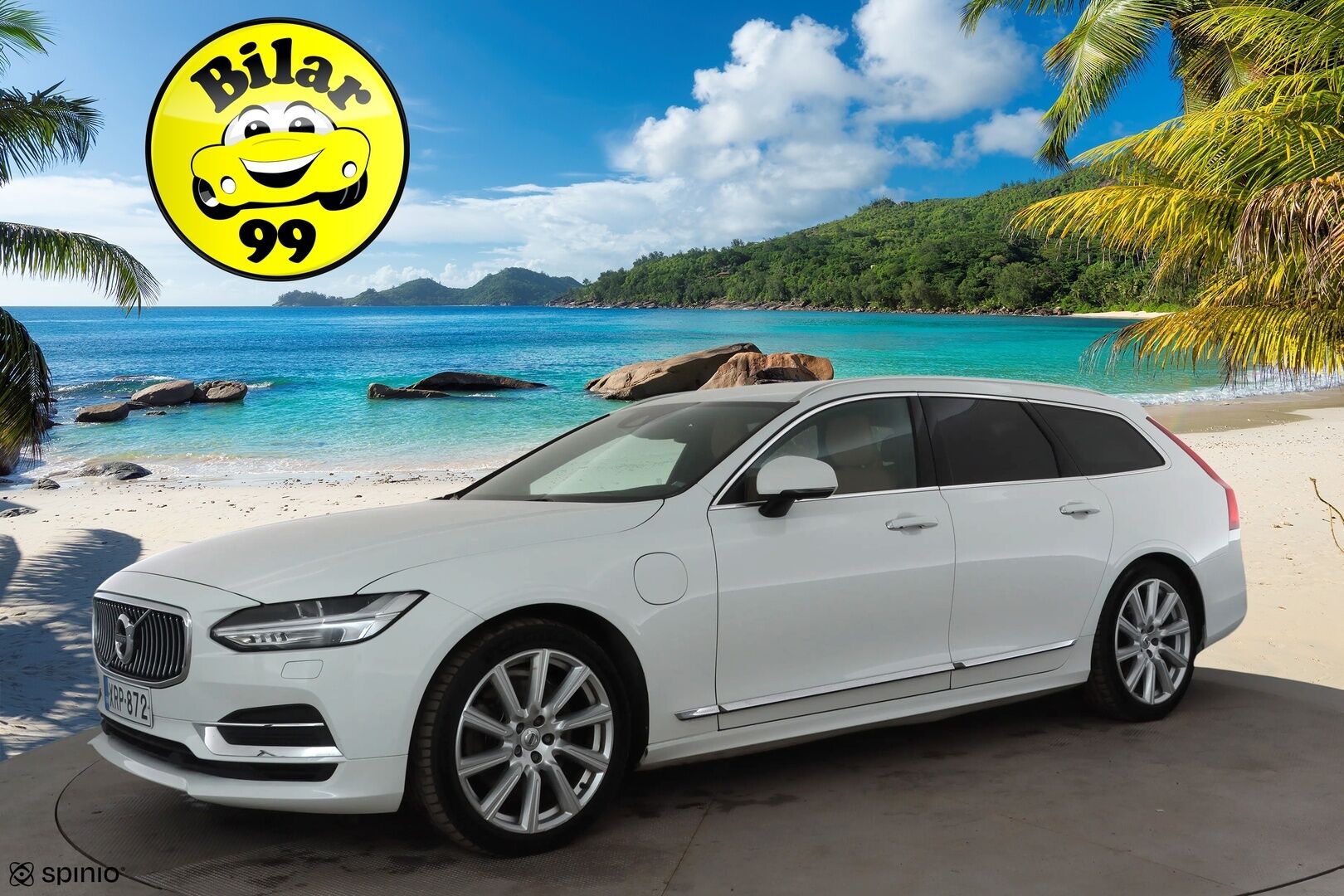 Volvo V90 2020 T8 TwE AWD Inscription aut * Pilot assist / Webasto / Koukku / Ruskeat Sporttinahat / Keyless / Muistipenkki * - Merkkihuollettu / Kahdet renkaat