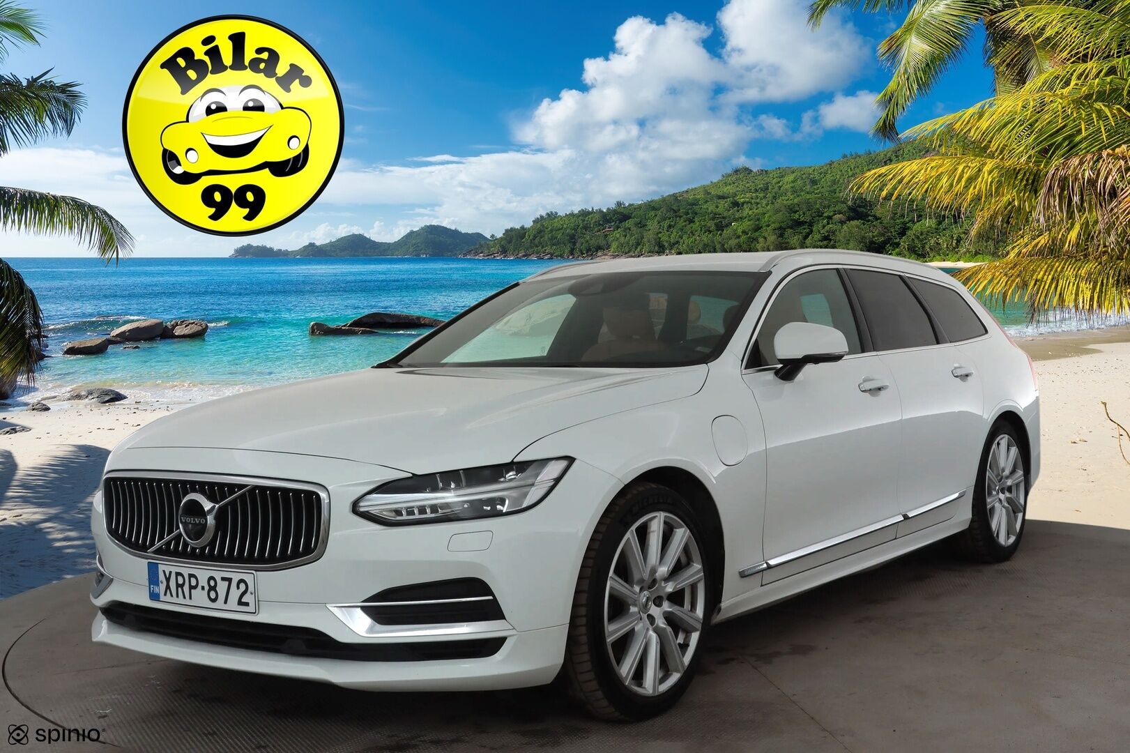 Volvo V90 2020 T8 TwE AWD Inscription aut *ACC / Pilot assist / Webasto / Koukku / Ruskeat Sporttinahat / Keyless / Muistipenkki* - Merkkihuollettu / Kahdet renkaat / Suomi-auto