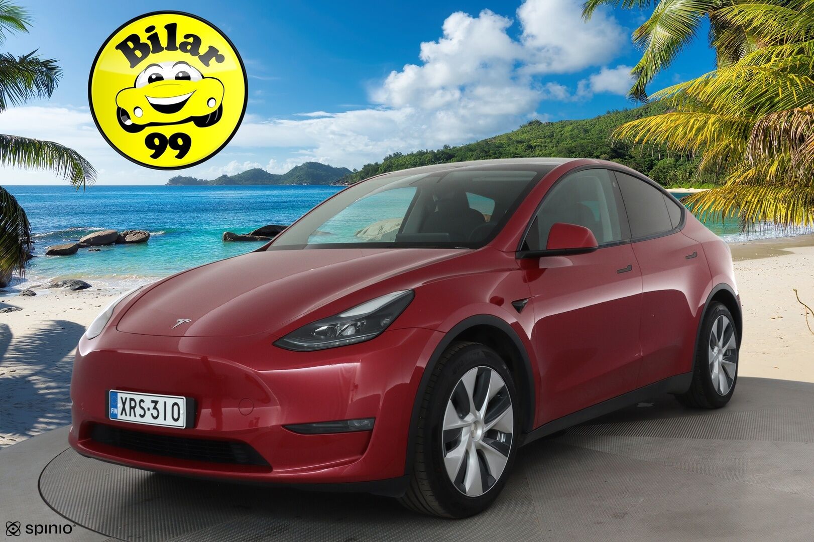 Tesla Model Y 2023 Long Range **Lämpöpumppu / Lasikatto / Matrix-LED / Adapt.Vakkari / P.Kamera / Muistipenkki / Navi / Keyless** - 3,99 % KORKOTARJOUS TÄHÄN AUTOON - 1-om Suomi-auto / 2x Latauskaapelit / Kahdet Renkaat