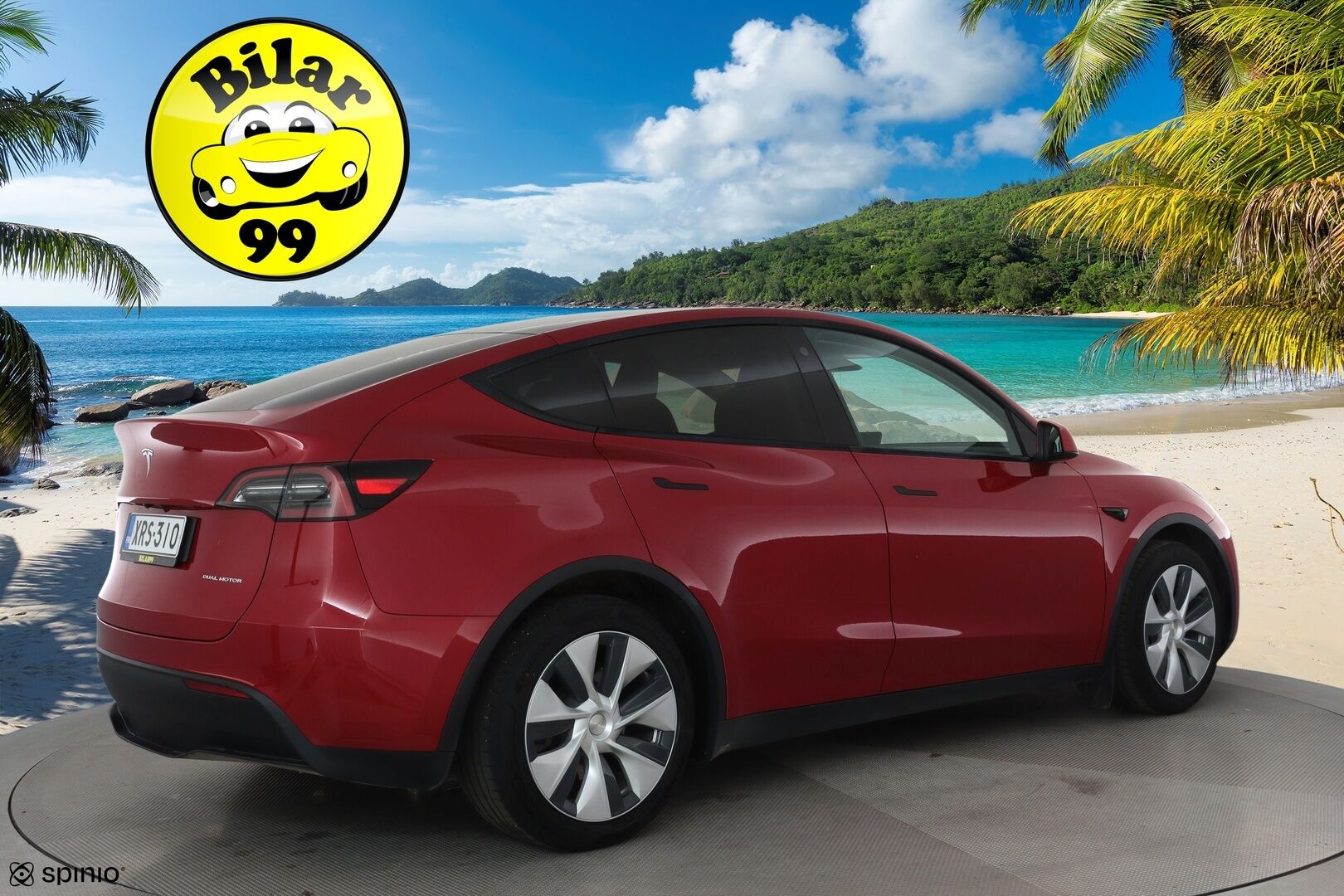 Tesla Model Y 2023 Long Range **Lämpöpumppu / Lasikatto / Matrix-LED / Adapt.Vakkari / P.Kamera / Muistipenkki / Navi / Keyless** - 3,99 % KORKOTARJOUS TÄHÄN AUTOON - 1-om Suomi-auto / 2x Latauskaapelit / Kahdet Renkaat