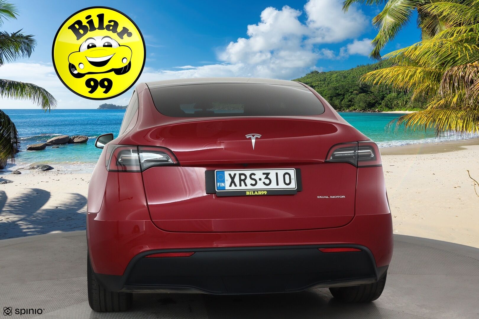 Tesla Model Y 2023 Long Range **Lämpöpumppu / Lasikatto / Matrix-LED / Adapt.Vakkari / P.Kamera / Muistipenkki / Navi / Keyless** - 3,99 % KORKOTARJOUS TÄHÄN AUTOON - 1-om Suomi-auto / 2x Latauskaapelit / Kahdet Renkaat