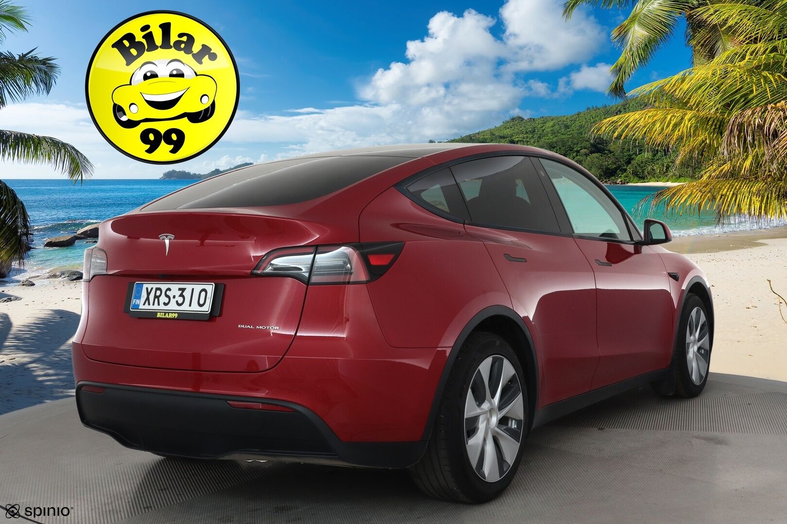 Tesla Model Y 2023 Long Range **Lämpöpumppu / Lasikatto / Matrix-LED / Adapt.Vakkari / P.Kamera / Muistipenkki / Navi / Keyless** - 3,99 % KORKOTARJOUS TÄHÄN AUTOON - 1-om Suomi-auto / 2x Latauskaapelit / Kahdet Renkaat