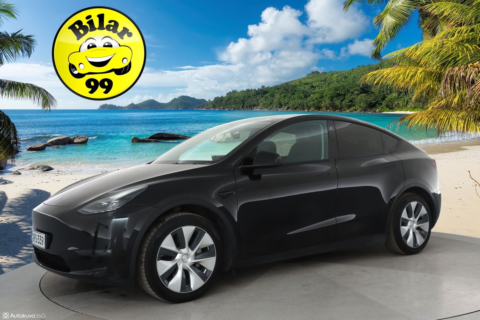 Tesla Model Y 2023 Long Range **1.Om Suomi-auto / Lasikatto / Adapt.vakkari / Koukku / Lämpöpumppu / Matrix-LED / Navi / Kaistavahti** - 3,99 % KORKOTARJOUS TÄHÄN AUTOON - Akku kuntotarkastettu / Premium Audio / KeylessGO / 2x Renkaat