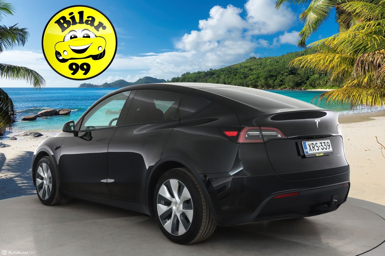 Tesla Model Y 2023 Long Range **1.Om Suomi-auto / Lasikatto / Adapt.vakkari / Koukku / Lämpöpumppu / Matrix-LED / Navi / Kaistavahti** - 3,99 % KORKOTARJOUS TÄHÄN AUTOON - Akku kuntotarkastettu / Premium Audio / KeylessGO / 2x Renkaat