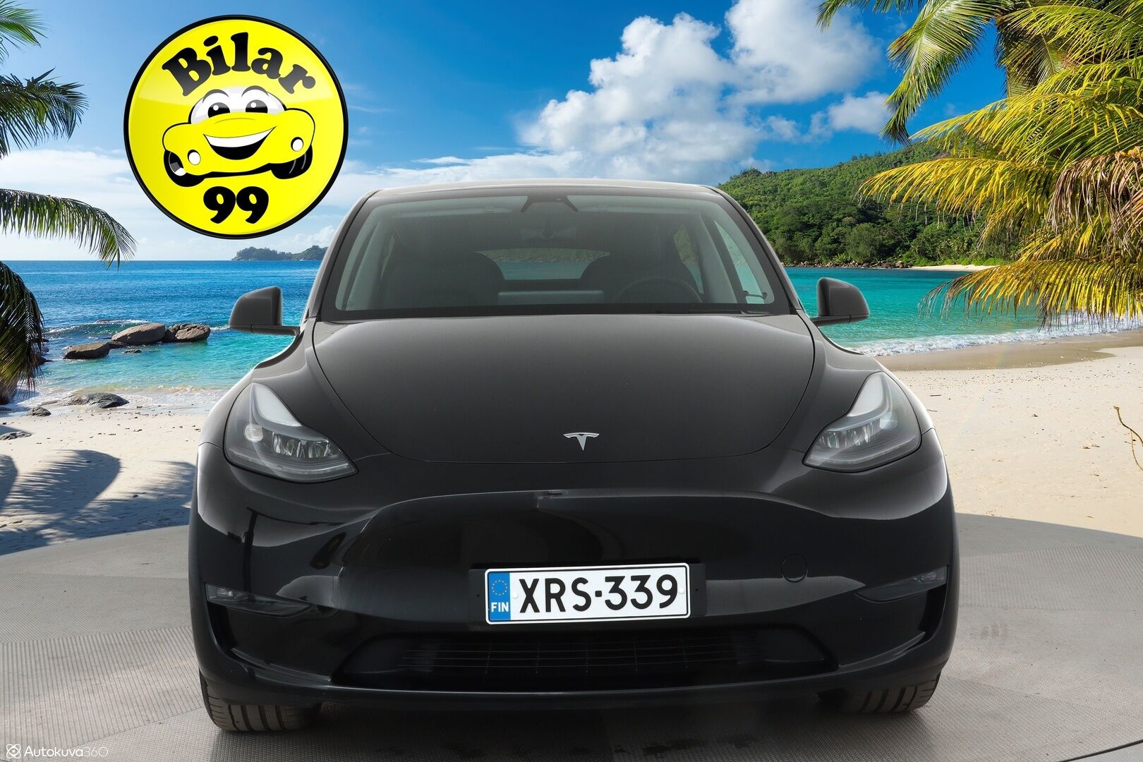 Tesla Model Y 2023 Long Range **1.Om Suomi-auto / Lasikatto / Adapt.vakkari / Koukku / Lämpöpumppu / Matrix-LED / Navi / Kaistavahti** - 3,99 % KORKOTARJOUS TÄHÄN AUTOON - Akku kuntotarkastettu / Premium Audio / KeylessGO / 2x Renkaat