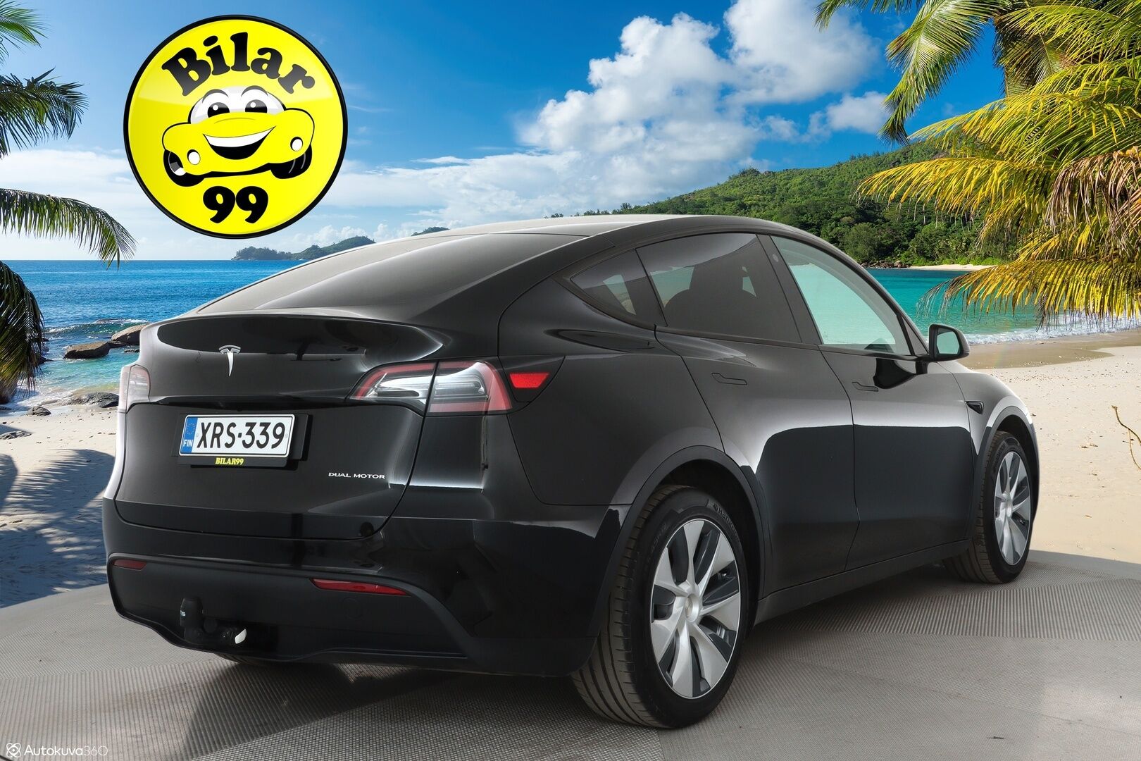Tesla Model Y 2023 Long Range **1.Om Suomi-auto / Lasikatto / Adapt.vakkari / Koukku / Lämpöpumppu / Matrix-LED / Navi / Kaistavahti** - 3,99 % KORKOTARJOUS TÄHÄN AUTOON - Akku kuntotarkastettu / Premium Audio / KeylessGO / 2x Renkaat
