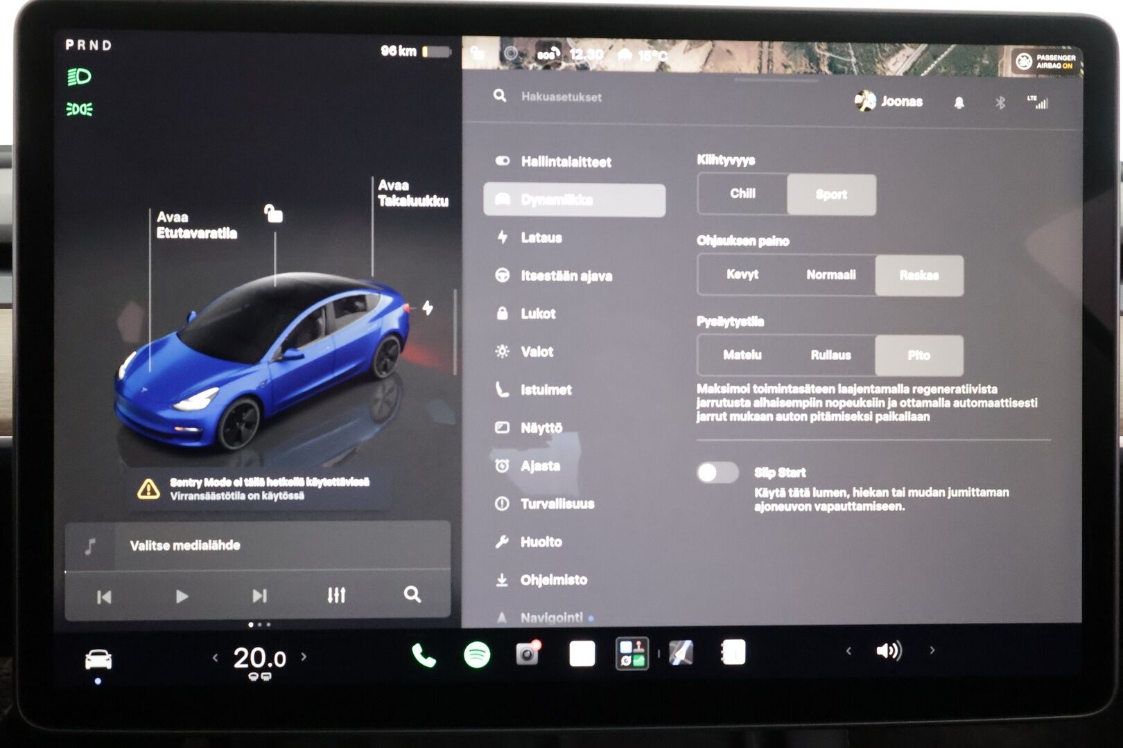 Tesla Model 3 2023 Long Range - | FSD | Acceleration Boost | 1-om suomiauto | ACC | ILP | Matrix | Premium Audio | Ryzen | Lasikatto | Sähkönahat | Muistipenkki | 2x renkaat aluin | 