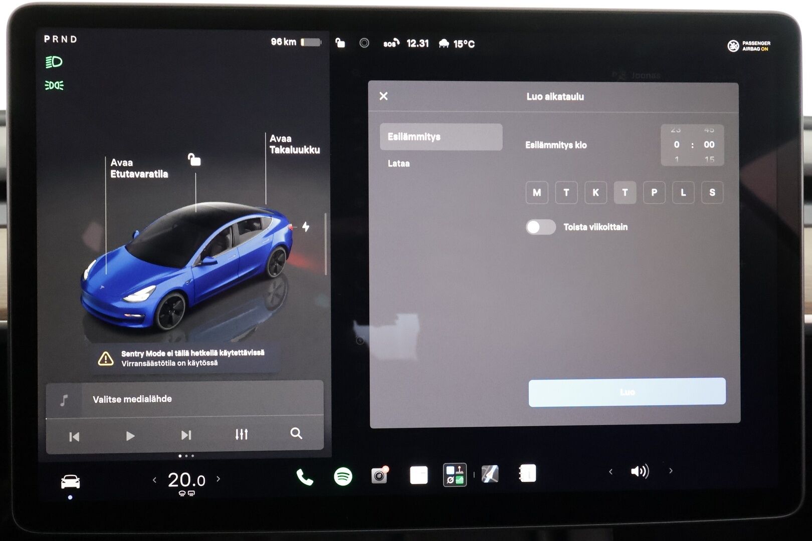 Tesla Model 3 2023 Long Range - | FSD | Acceleration Boost | 1-om suomiauto | ACC | ILP | Matrix | Premium Audio | Ryzen | Lasikatto | Sähkönahat | Muistipenkki | 2x renkaat aluin | 