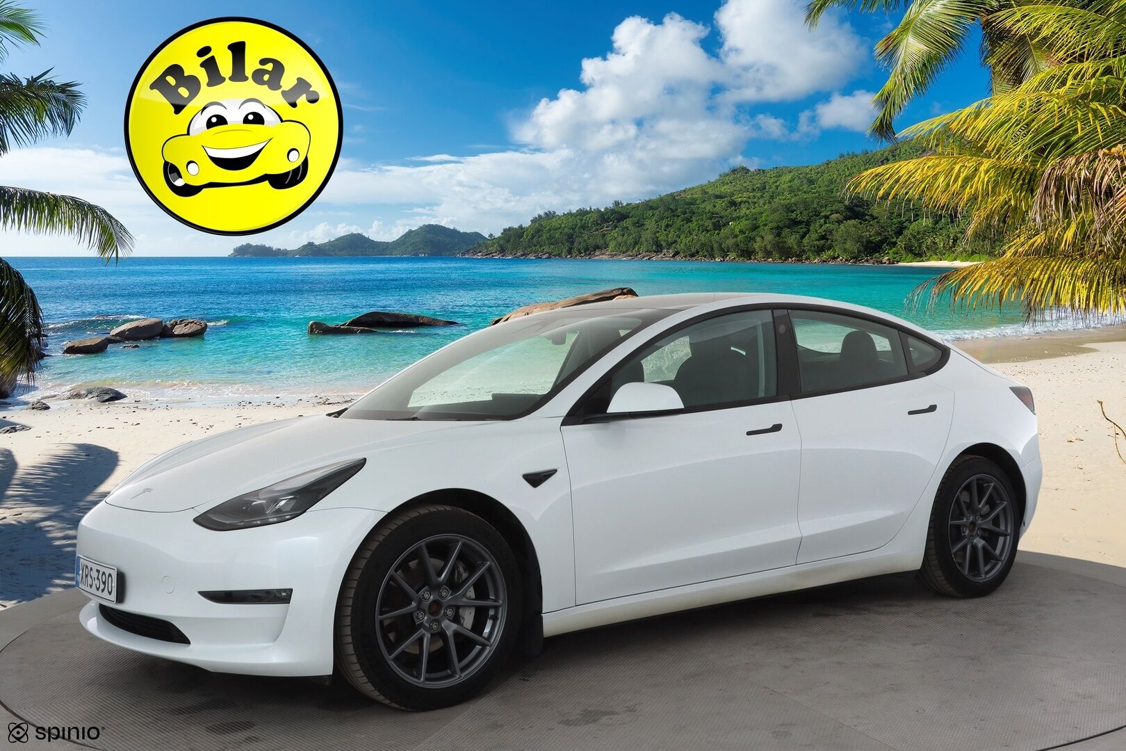 Tesla Model 3 2023 Long Range * ILP / ACC / Lasikatto / Matrix-LED / P.Kamera / Muistipenkki / Premium Audio / Navi / Keyless * - 1-om Suomi-auto / Kahdet renkaat aluvanteilla