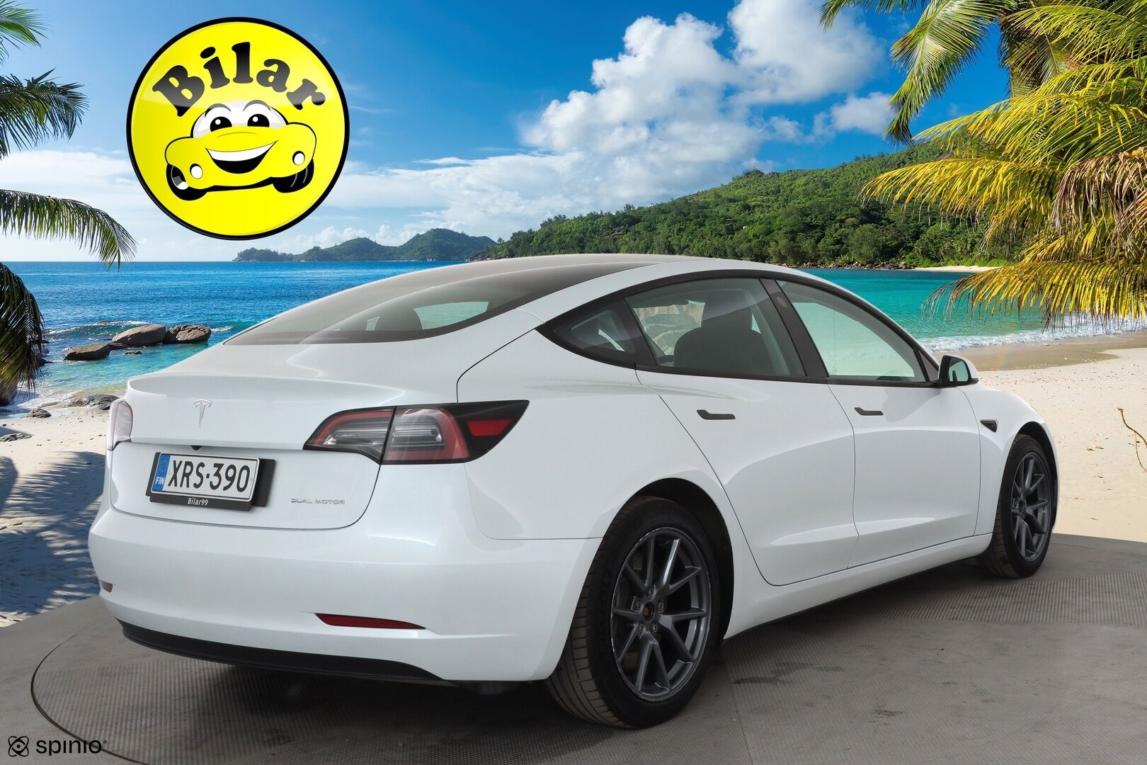 Tesla Model 3 2023 Long Range * ILP / ACC / Lasikatto / Matrix-LED / P.Kamera / Muistipenkki / Premium Audio / Navi / Keyless * - 1-om Suomi-auto / Kahdet renkaat aluvanteilla