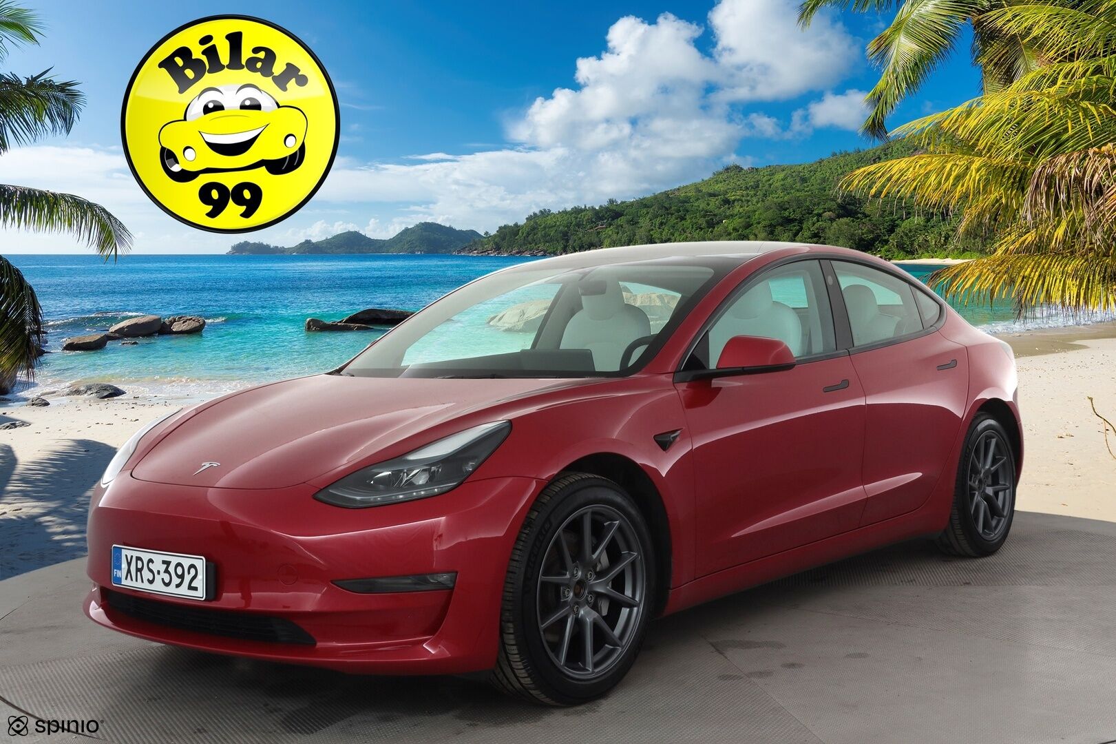 Tesla Model 3 2023 Long Range * ILP / ACC / Lasikatto / Matrix-LED / P.Kamera / Muistipenkki / Premium Audio / Navi / Keyless * - 1-om Suomi-auto / Kahdet renkaat aluvanteilla - HULLUT AVAJAISHULINAT KORKOTARJOUS 3,29 %