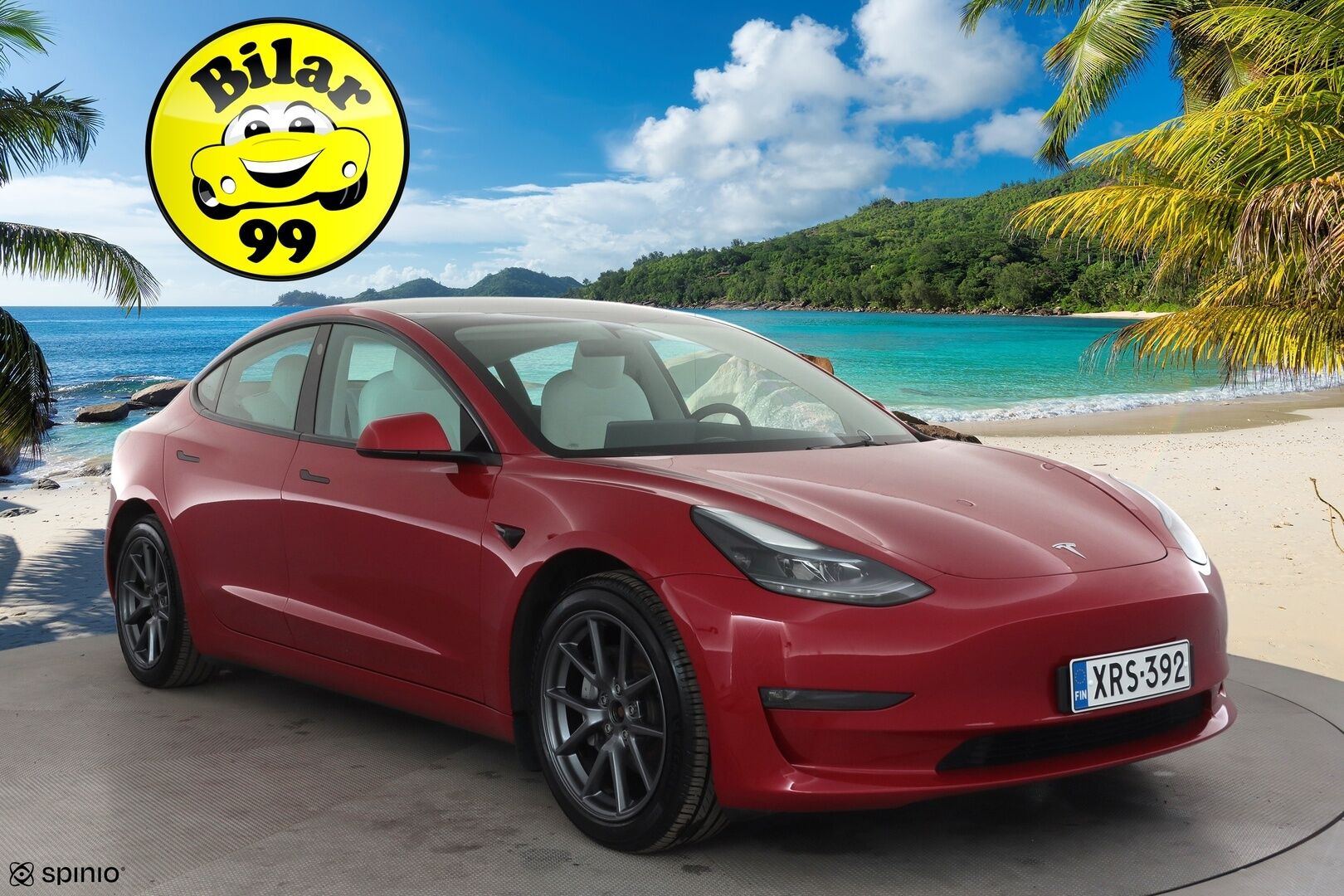 Tesla Model 3 2023 Long Range * ILP / ACC / Lasikatto / Matrix-LED / P.Kamera / Muistipenkki / Premium Audio / Navi / Keyless * - 1-om Suomi-auto / Kahdet renkaat aluvanteilla - HULLUT AVAJAISHULINAT KORKOTARJOUS 3,29 %