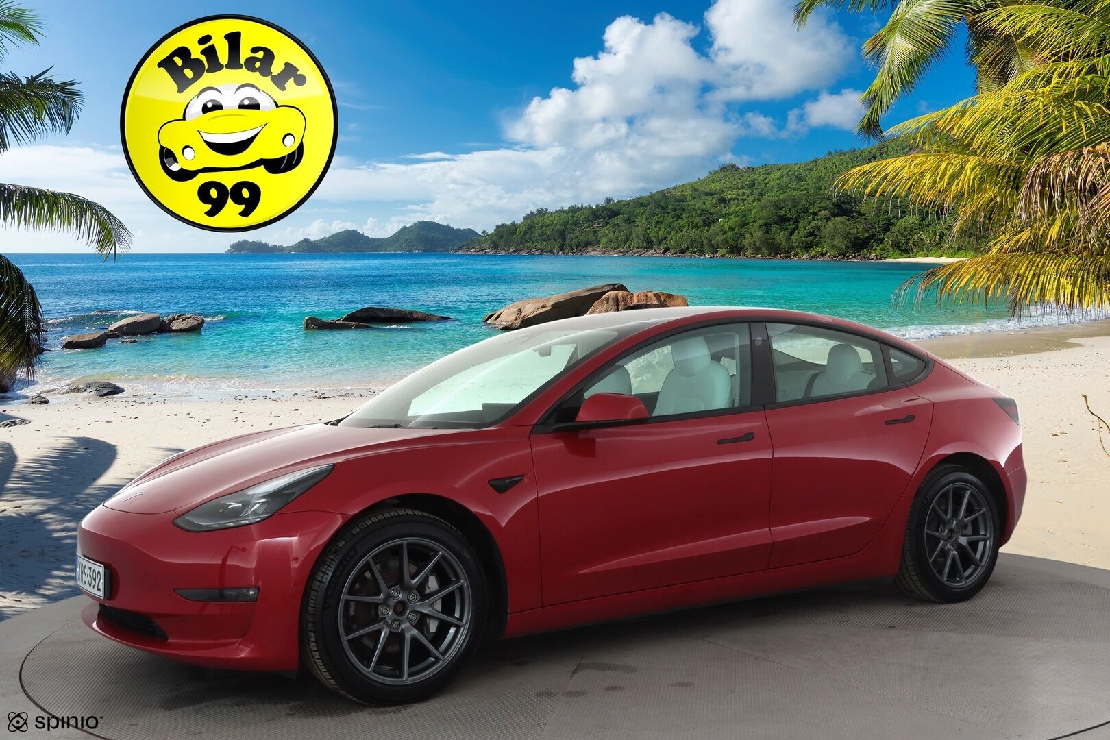 Tesla Model 3 2023 Long Range * ILP / ACC / Lasikatto / Matrix-LED / P.Kamera / Muistipenkki / Premium Audio / Navi / Keyless * - 1-om Suomi-auto / Kahdet renkaat aluvanteilla - HULLUT AVAJAISHULINAT KORKOTARJOUS 3,29 %