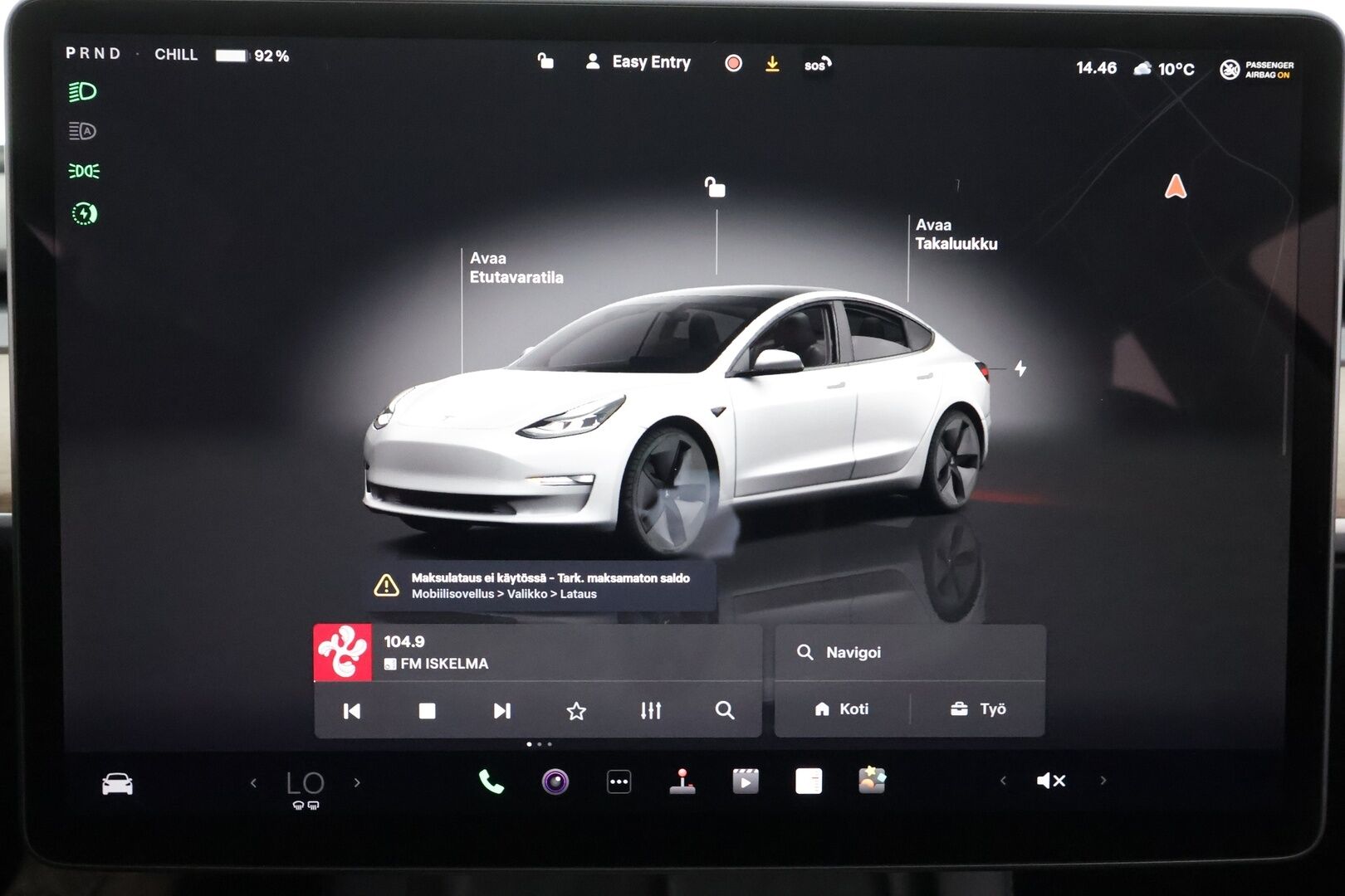 Tesla Model 3 2023 RWD * ILP / ACC / Lasikatto / Premium Speakers / P.Kamera / Matrix-LED / Muistipenkki / Kaistavahti * - Suomi-auto / Akku kuntotarkastettu / 2x Latauskaapelit
