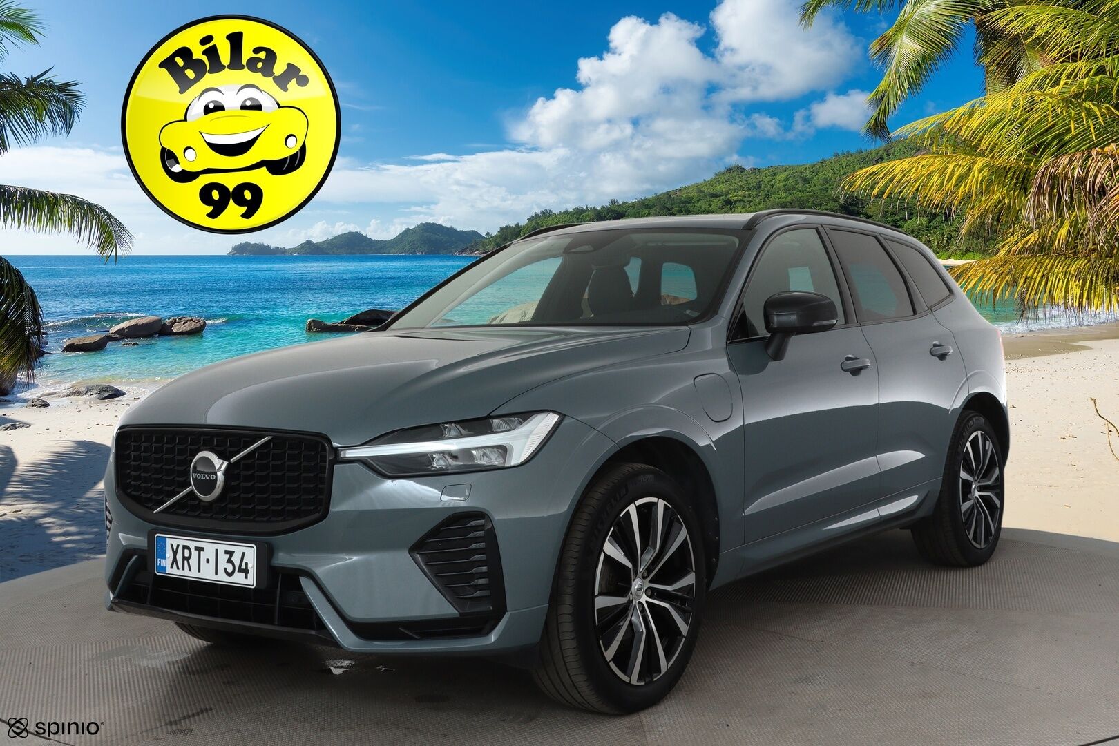 Volvo XC60 2023 T6 AWD Long Range Plus Dark aut **H&K / Panorama / Muistipenkit / Koukku / Adapt.vakkari / Full LED / Webasto** - 3,99 % KORKOTARJOUS TÄHÄN AUTOON - Suomi-auto / Merkkihuollettu / Musta nahkasisusta / KeylessGo / Navi / Facelift
