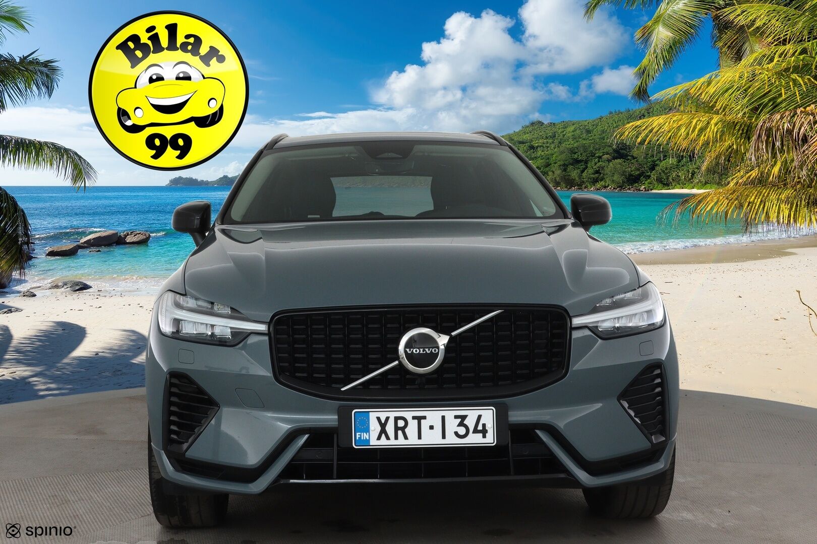 Volvo XC60 2023 T6 AWD Long Range Plus Dark aut **H&K / Panorama / Muistipenkit / Koukku / Adapt.vakkari / Full LED / Webasto** - 3,99 % KORKOTARJOUS TÄHÄN AUTOON - Suomi-auto / Merkkihuollettu / Musta nahkasisusta / KeylessGo / Navi / Facelift