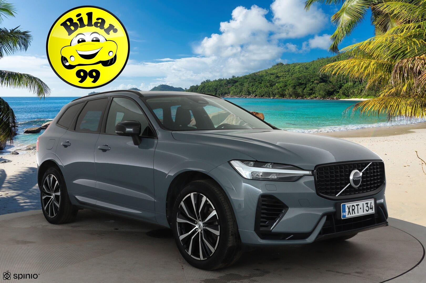 Volvo XC60 2023 T6 AWD Long Range Plus Dark aut **H&K / Panorama / Muistipenkit / Koukku / Adapt.vakkari / Full LED / Webasto** - 3,99 % KORKOTARJOUS TÄHÄN AUTOON - Suomi-auto / Merkkihuollettu / Musta nahkasisusta / KeylessGo / Navi / Facelift