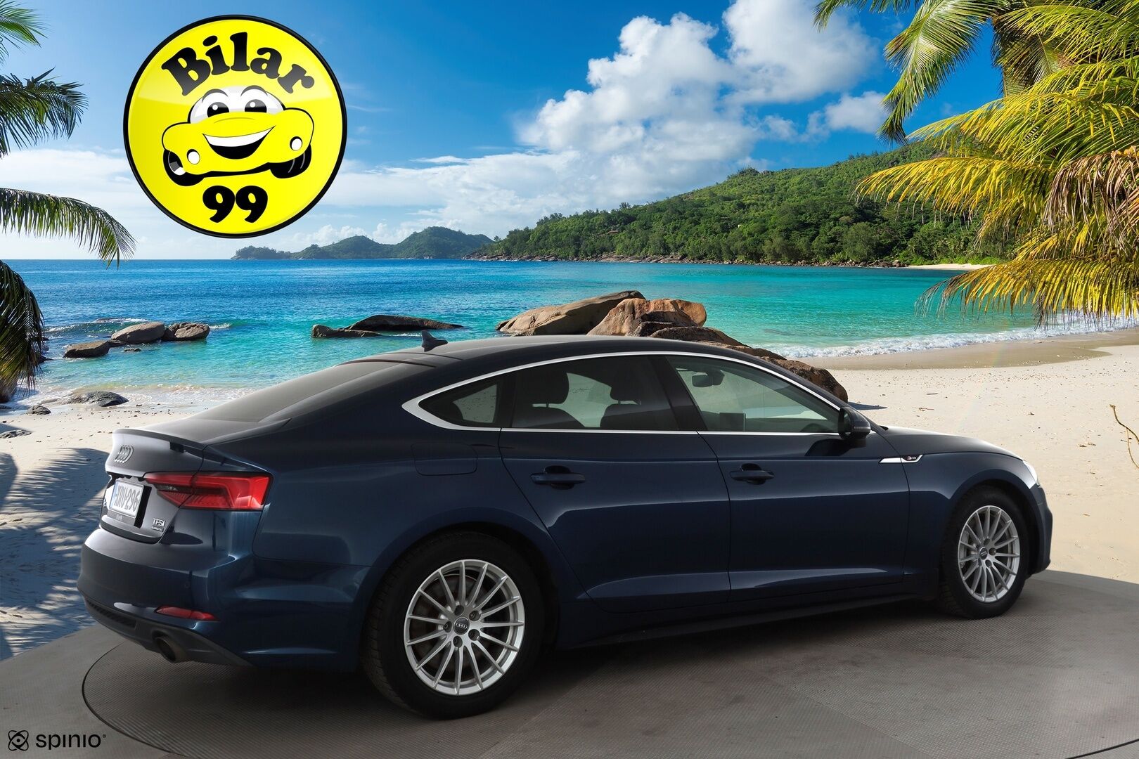Audi A5 2017 Sportback Business Sport 2,0 TFSI 185 kW quattro S tronic * ACC / P.kamera / LED / Navi / Sporttinahat * - Kahdet renkaat aluvanteilla - HULLU BLACKWEEK KORKOTARJOUS 2,49%