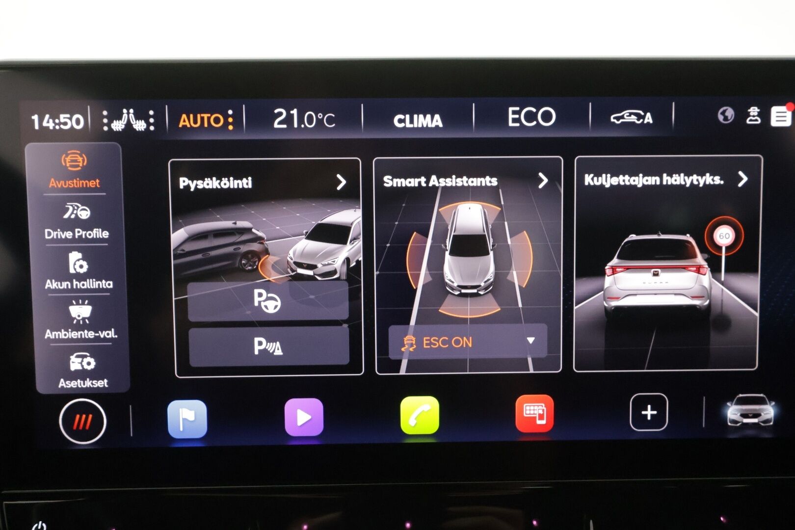 Cupra Leon 2023 1,4 PHEV 180 kW e-HYBRID DSG - | ACC | LED | P.Kamera | Muistipenkki | Keyless | Apple&Android |                Kahdet Renkaat |